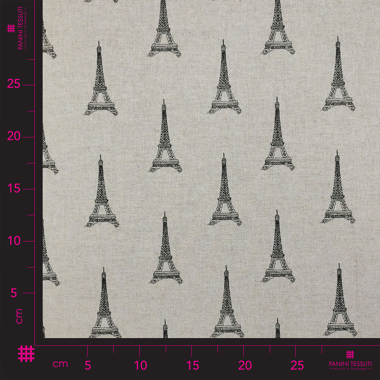 Recorte Tejido Algodón Mixto Torre Eiffel 50x140 cm Image