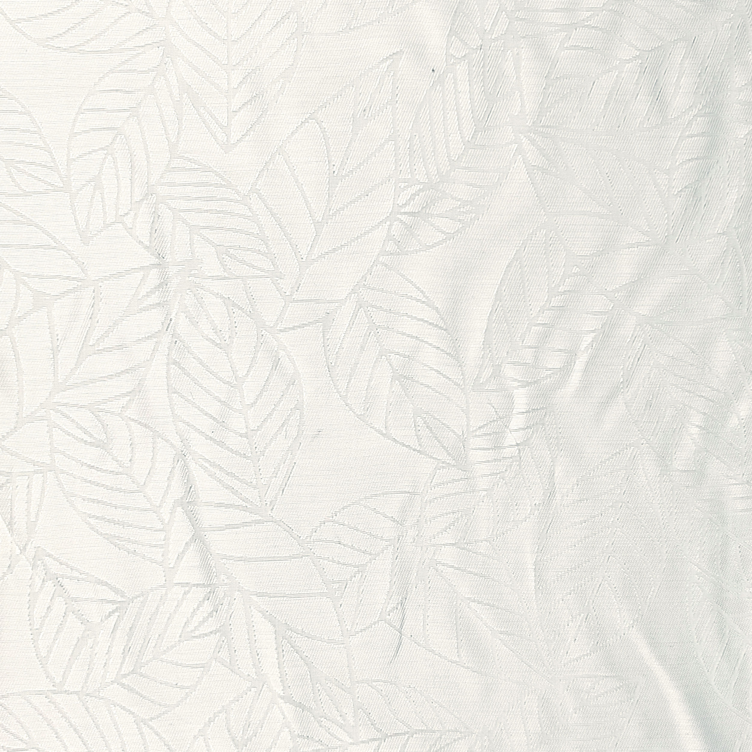 Tissu de rideau naturel avec feuilles Devoré