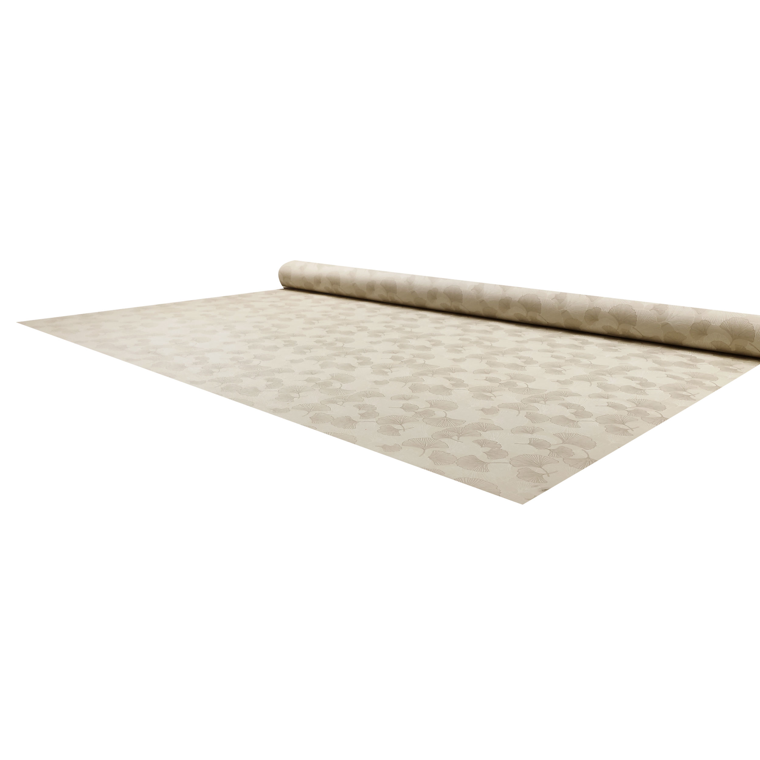 Fabric for Resin Tablecloth Ginkgo Leaves Beige
