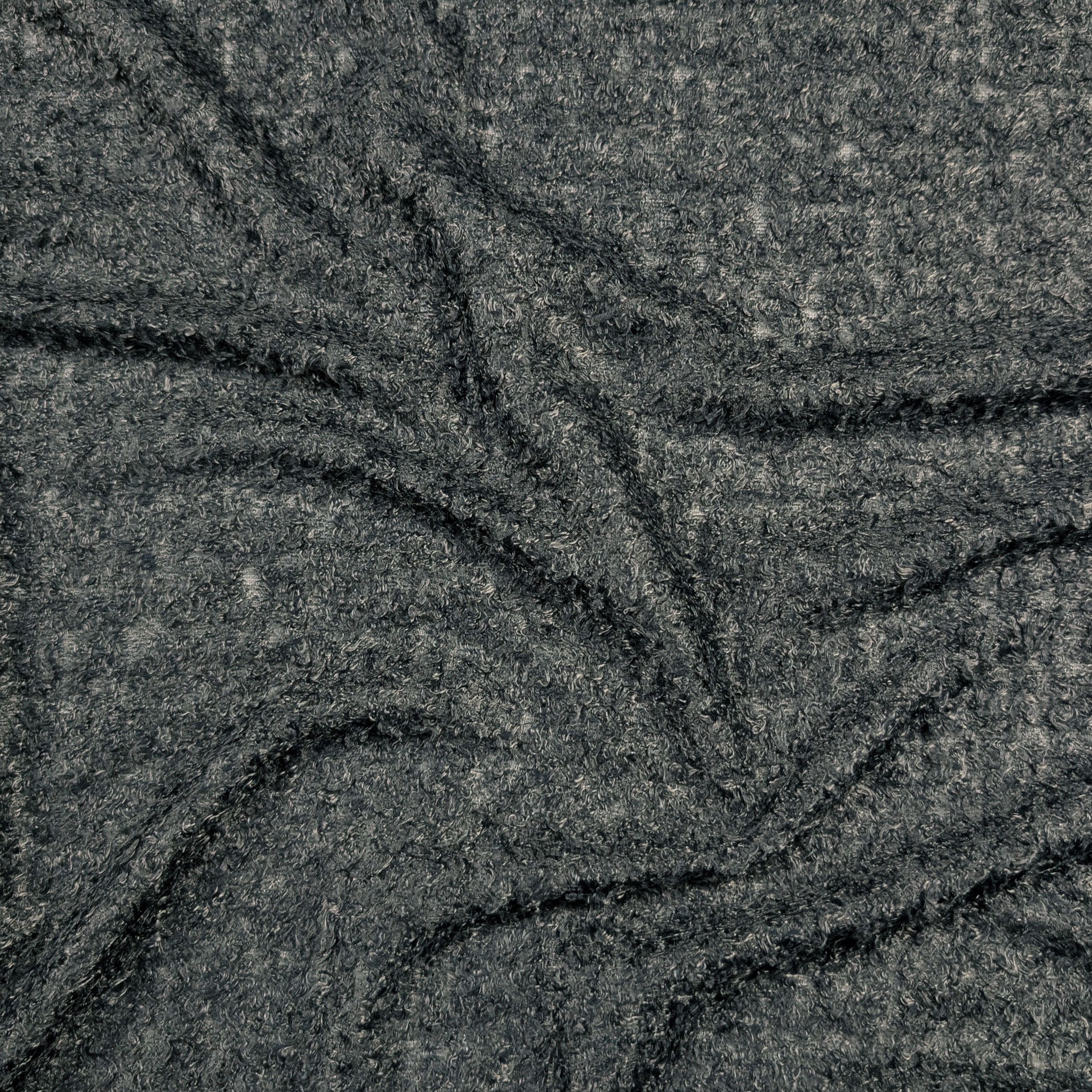 Solid Colour Bouclè Jersey Lead Grey Image