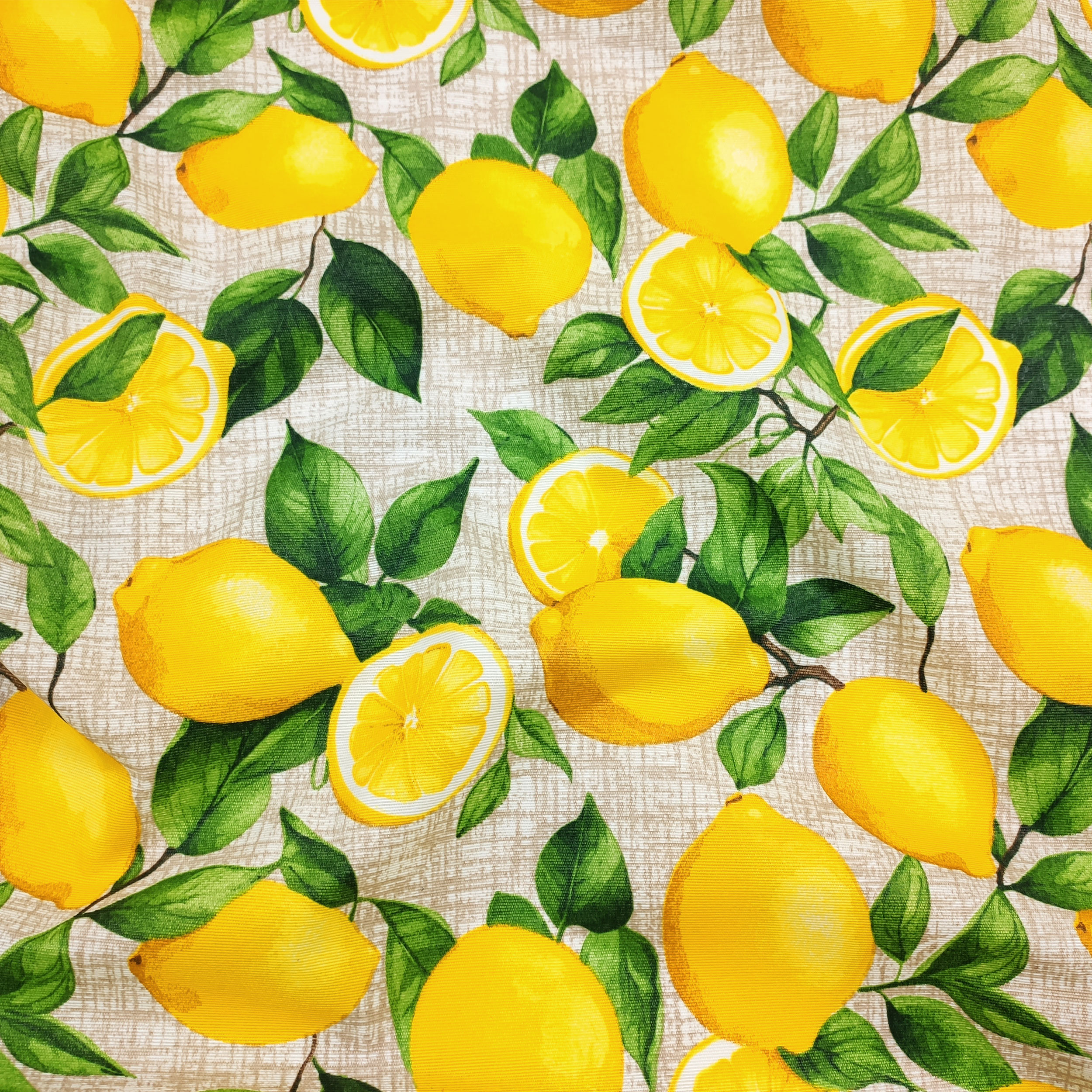 Fabric for Resin Tablecloth Lemons
