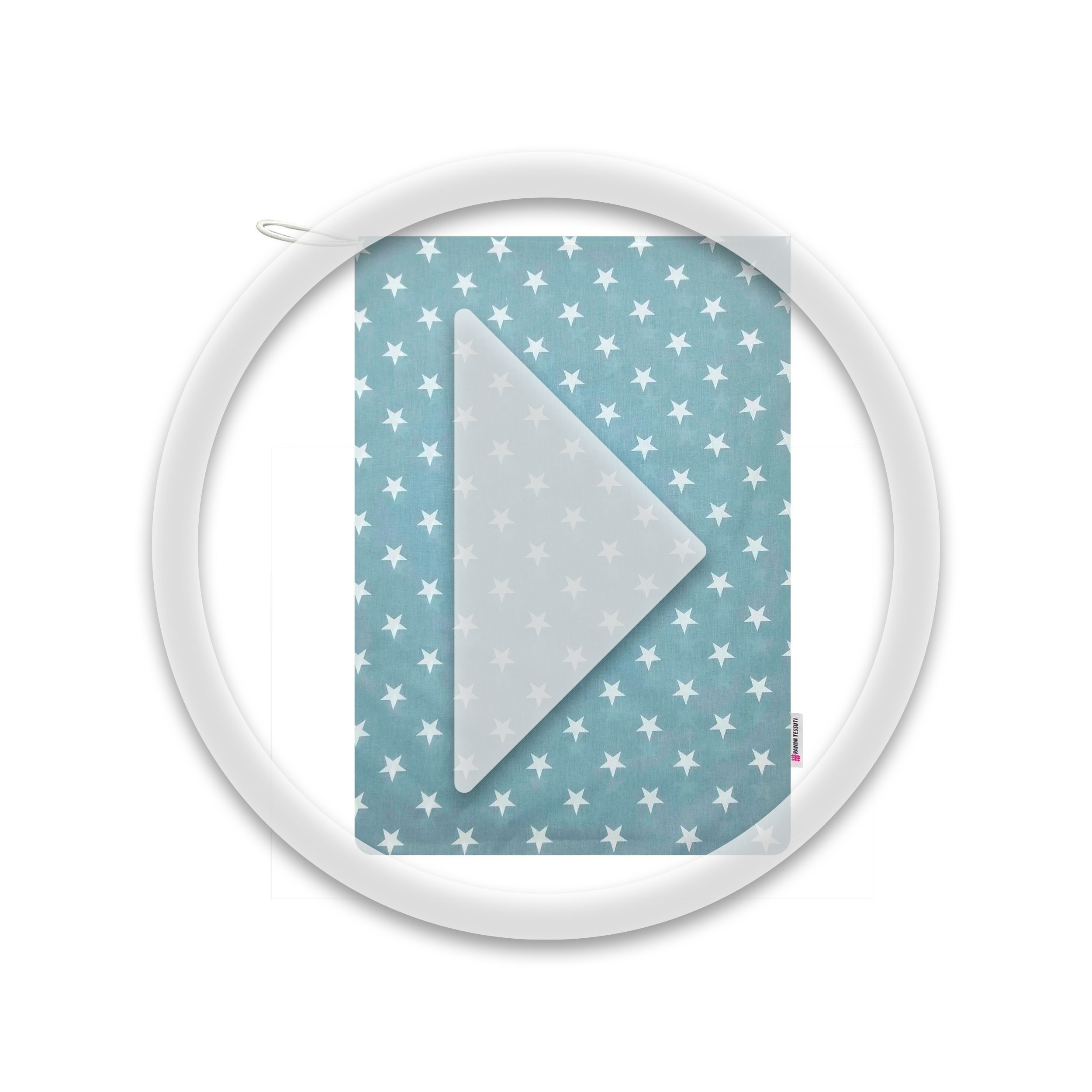 Kindergarten Change Bag White Stars with Blue Background Image