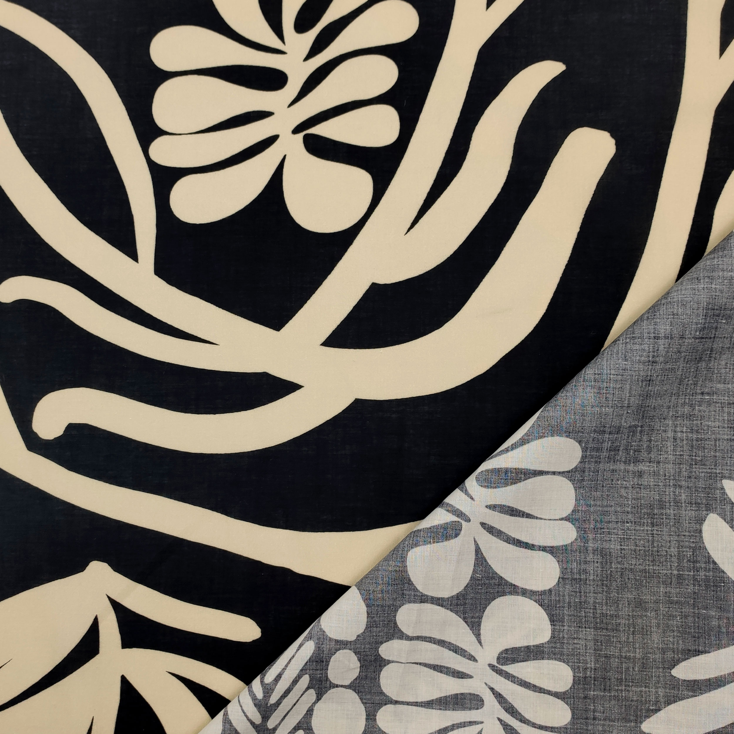 Baumwollpaneel mit Korallen Beige 80x145 cm