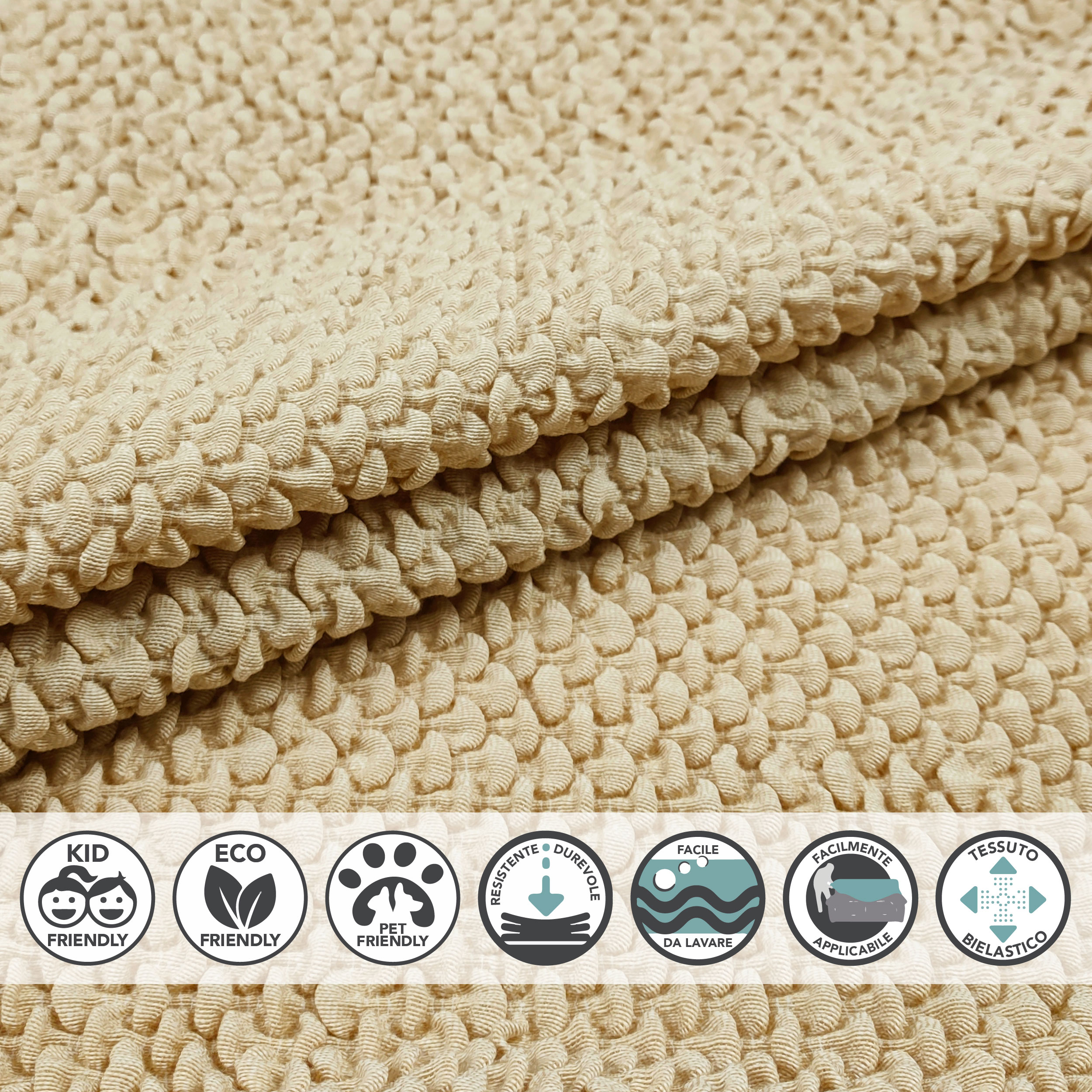 Bi-stretch Curly Sofa Cover 2