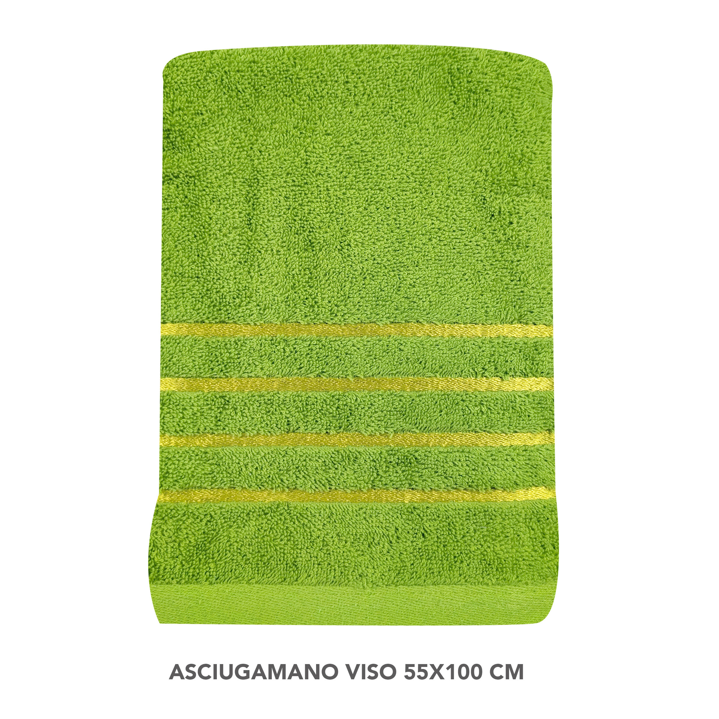 Acid Green Bath, Face and Guest Towel Set Image