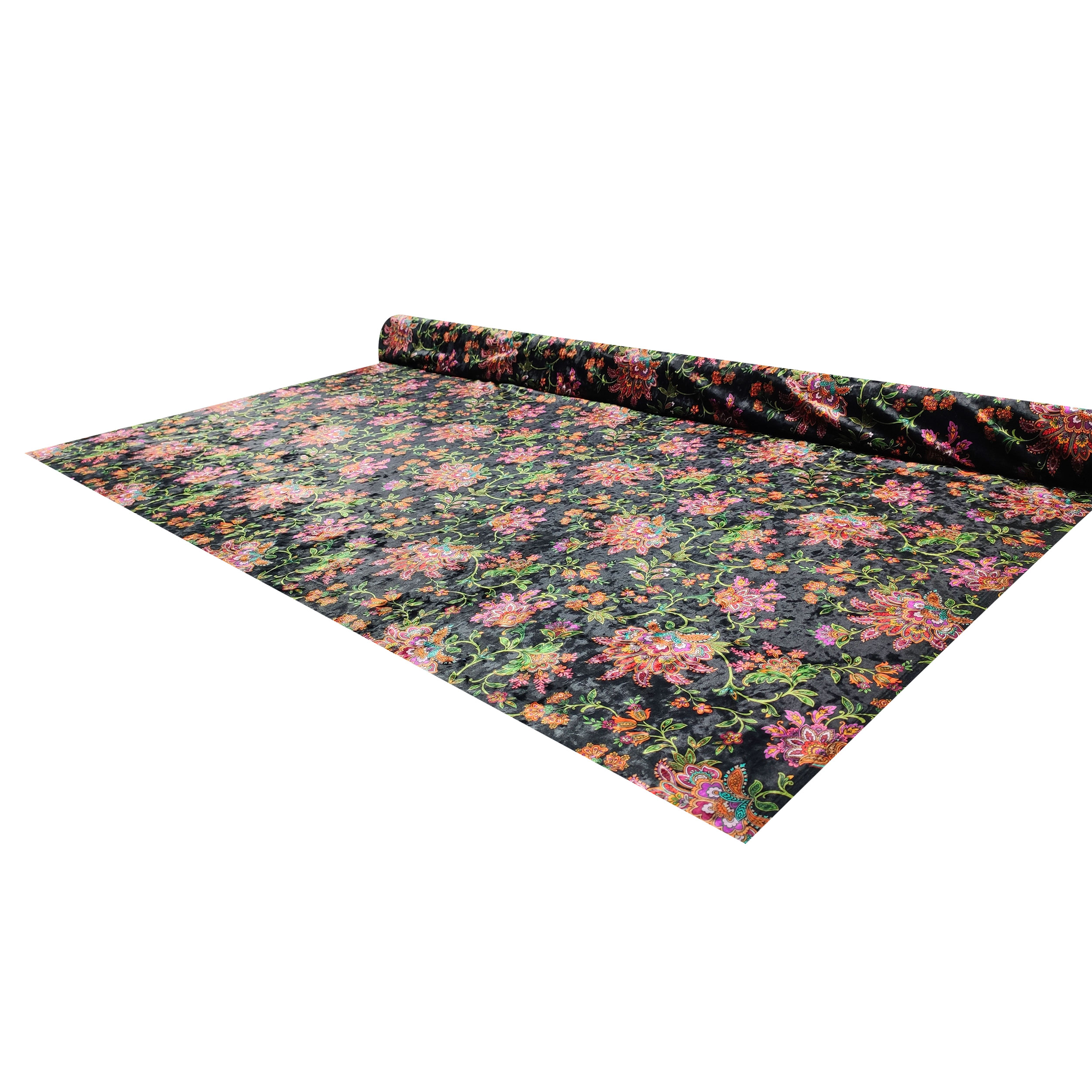 Velveteen Fashion Floral Patterns Black Background Image