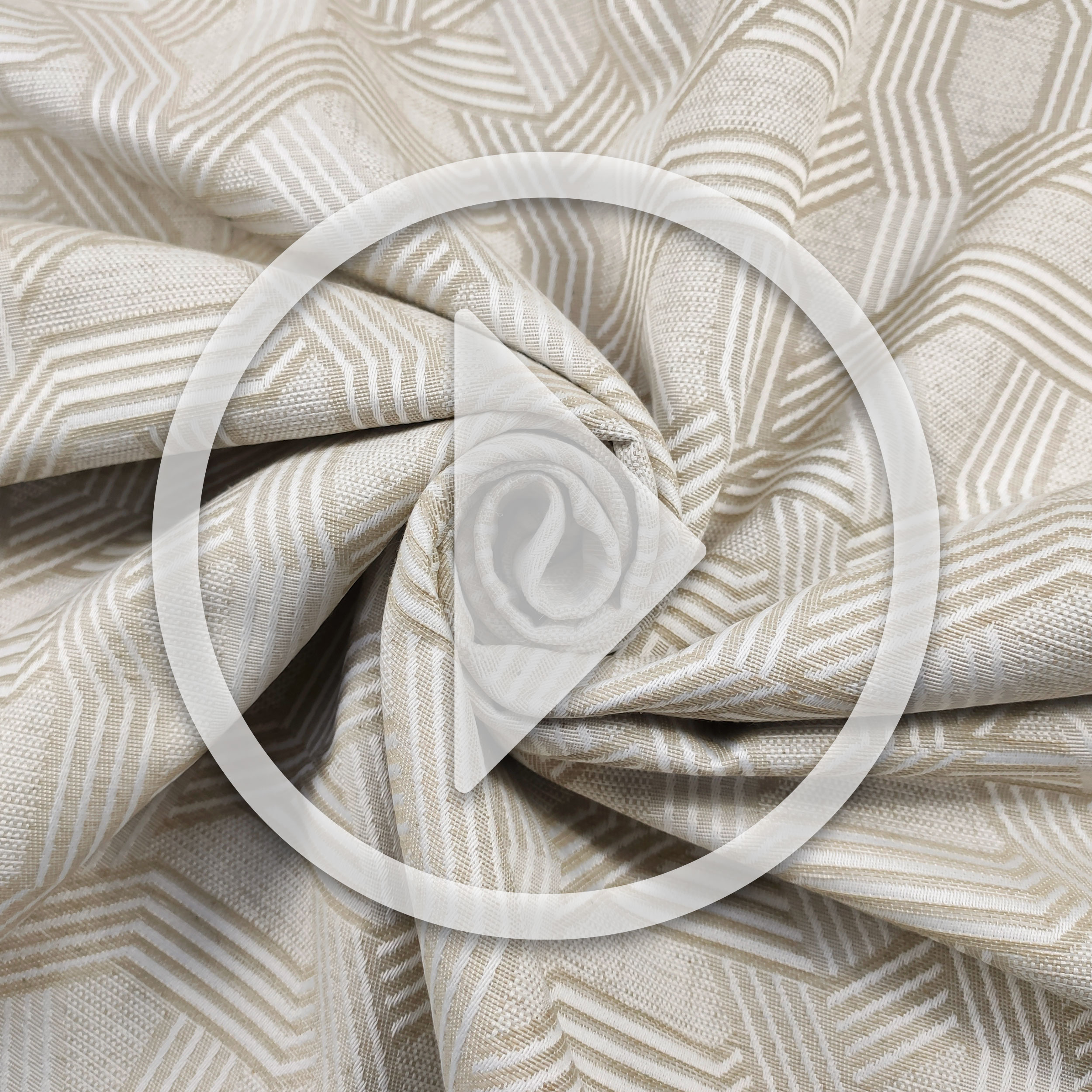 Jacquard Fabric Geometry Toni Beige Image