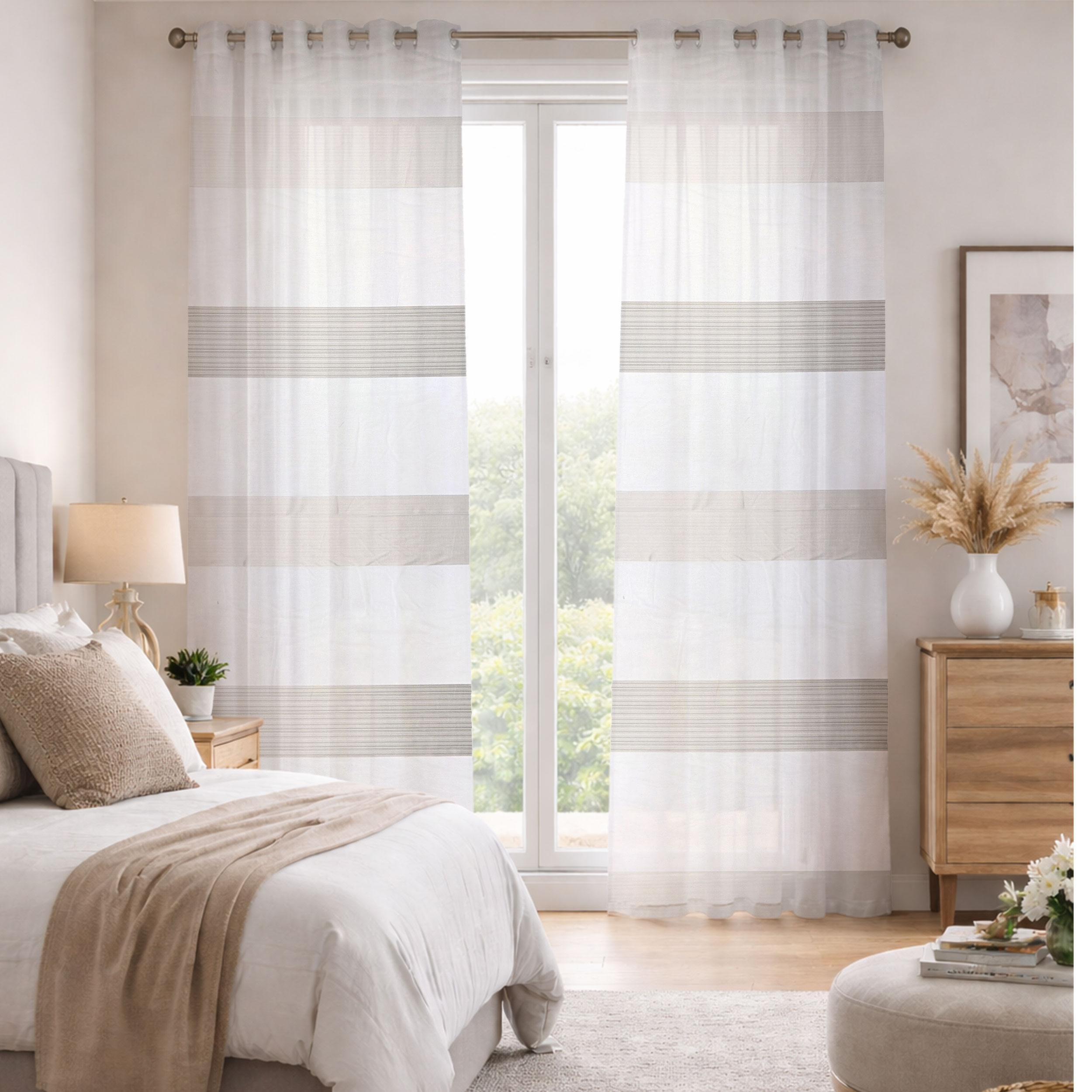 Curtain Fabric Tone Grey Image