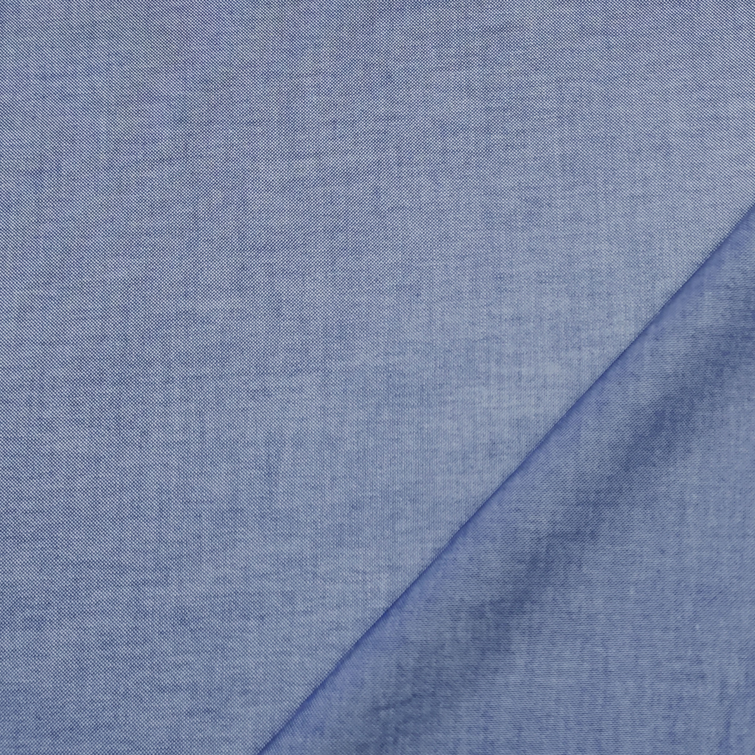 Baumwollhemd Lux Yarn Dyed Blau