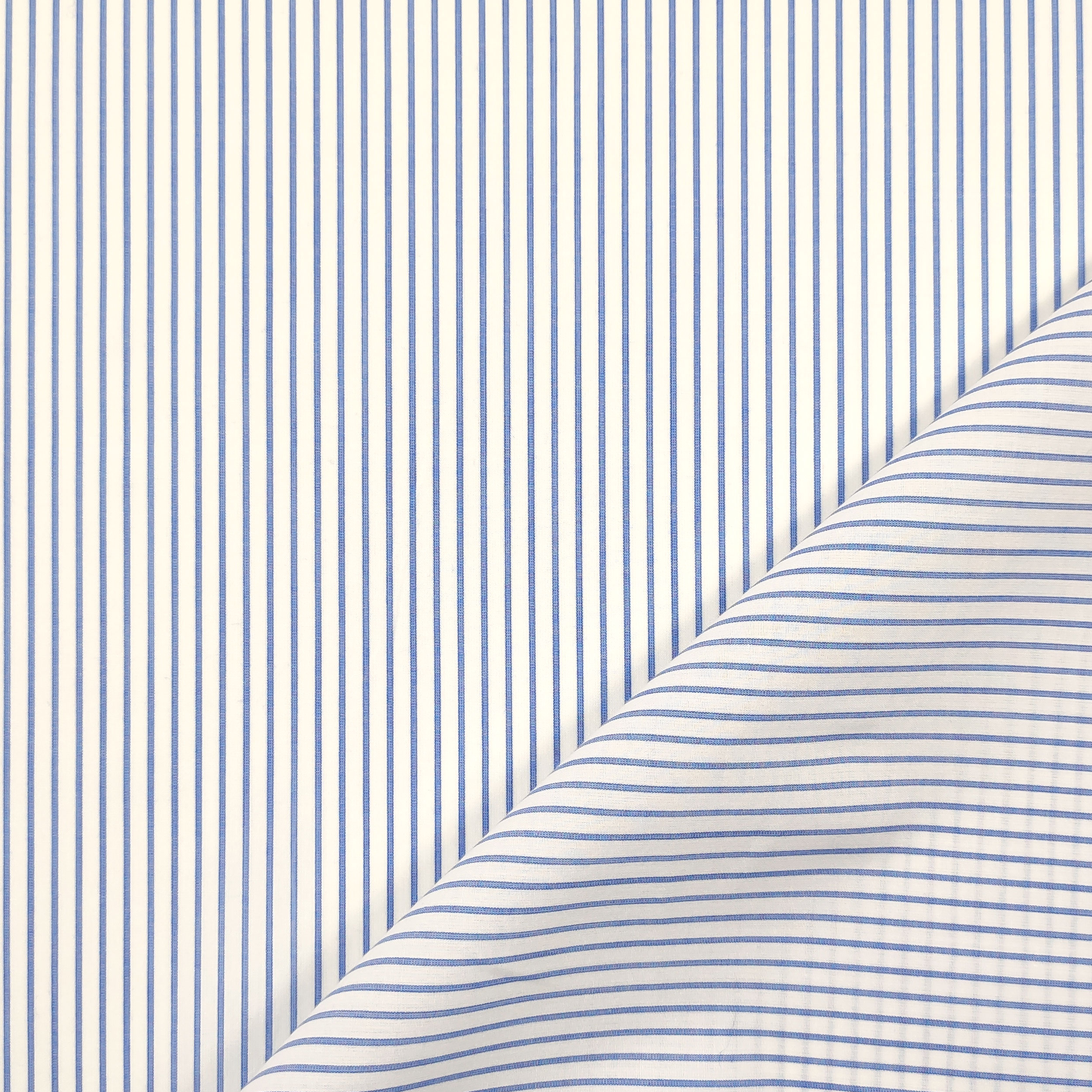 Cotton for Shirts Thin Stripes Blue