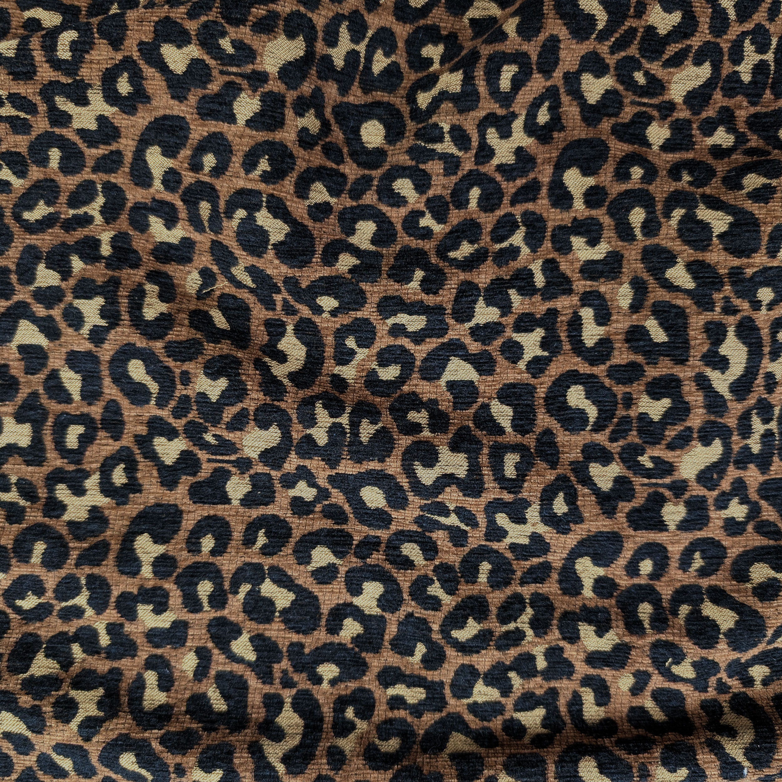 Speckled Brown Chenille Fabric Image