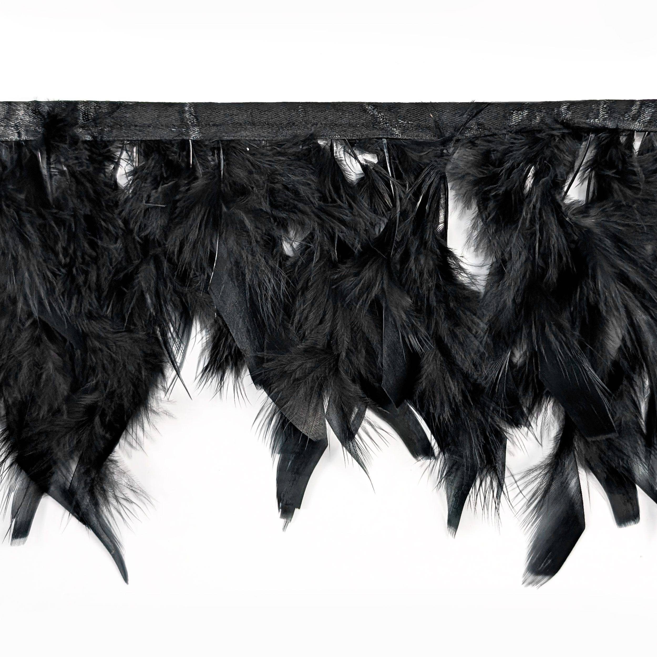 Black Soft Feather Trimmings Image