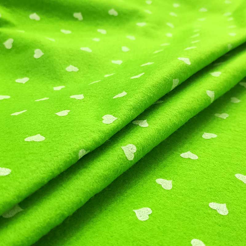 Pannolenci Acid Green White Hearts Image