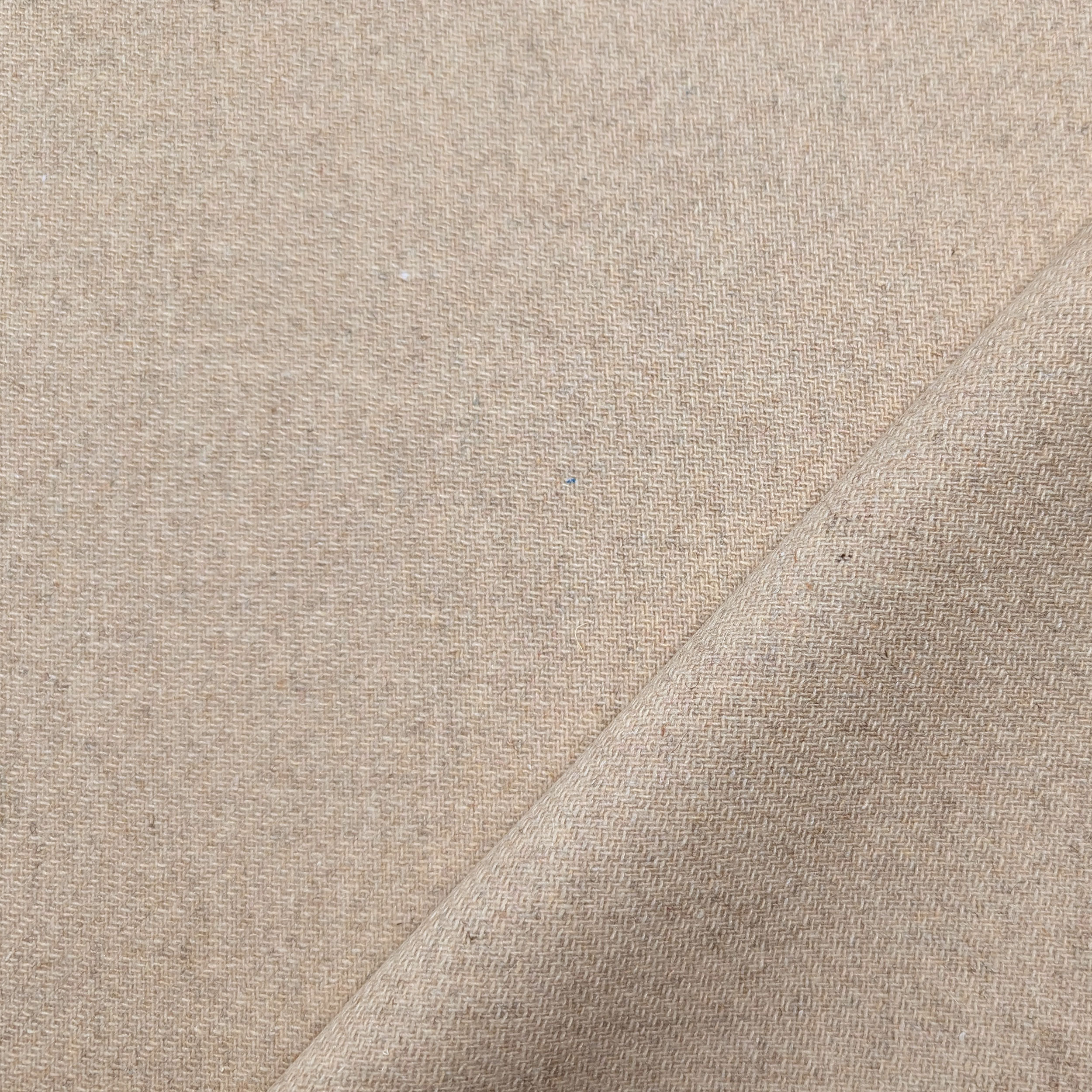 Beige Wool Blend Heavy Coat Image