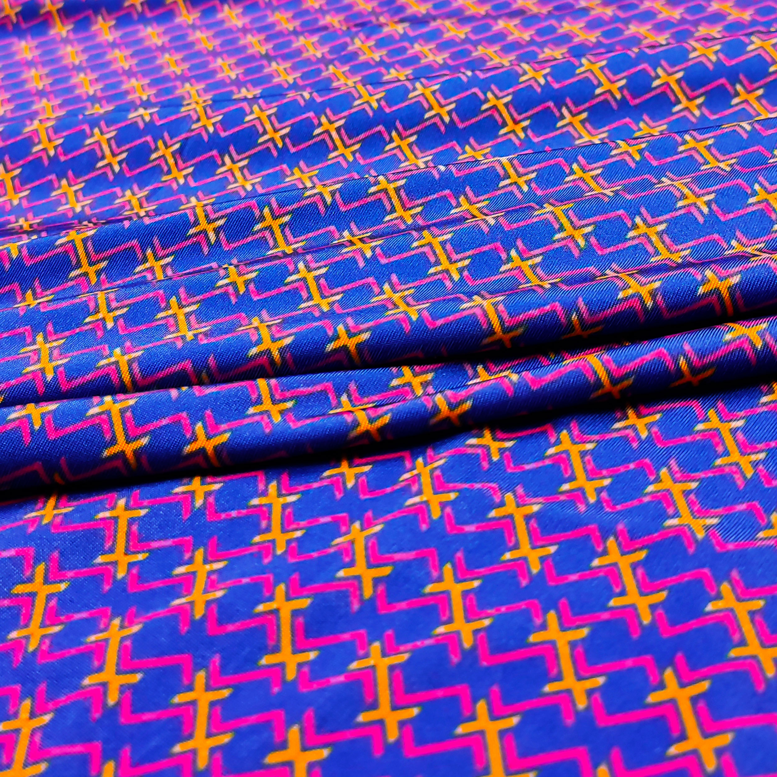 Tejido de punto Geometry Pattern Optical Coloured