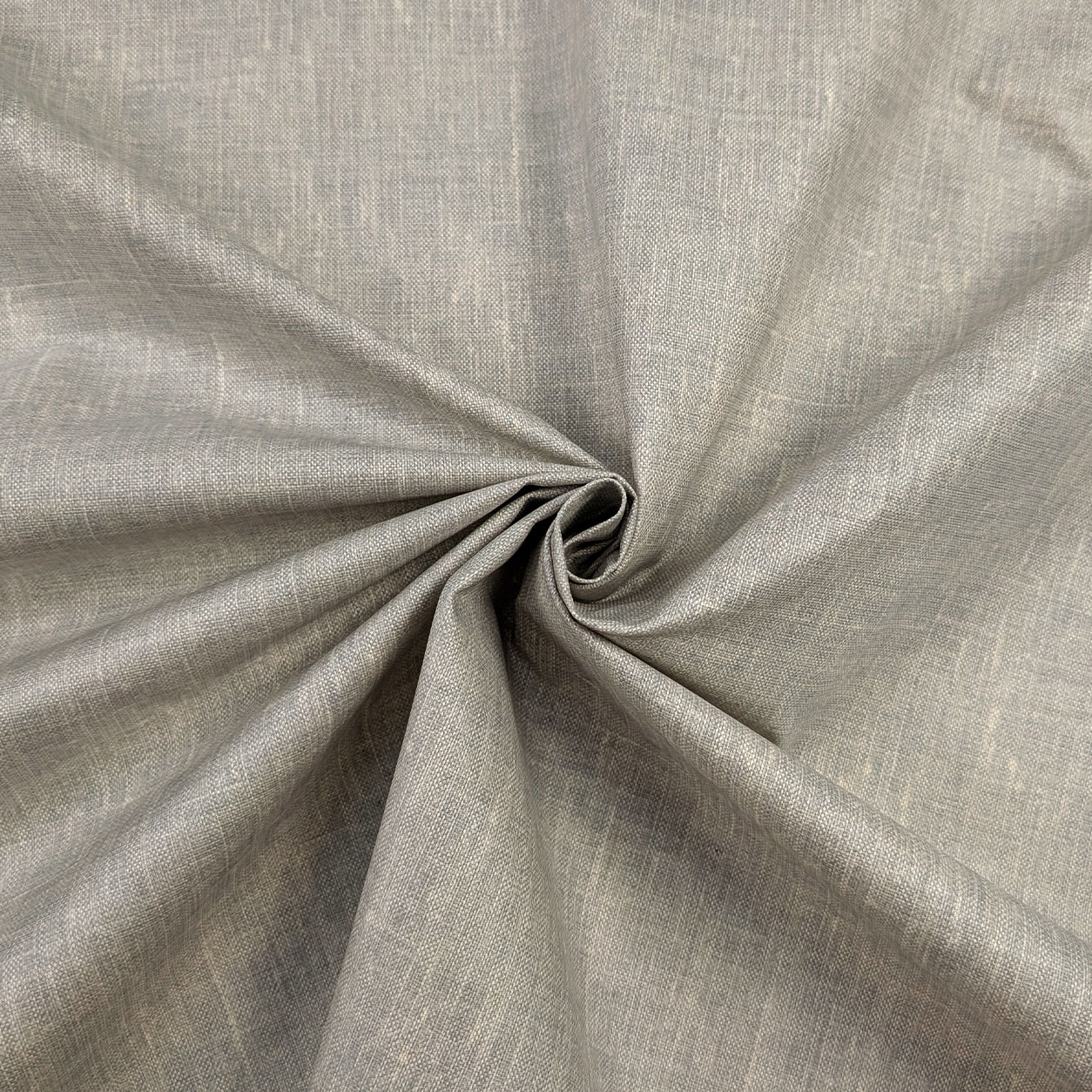 Light Grey Mixed Linen Resin Tablecloth Fabric Image