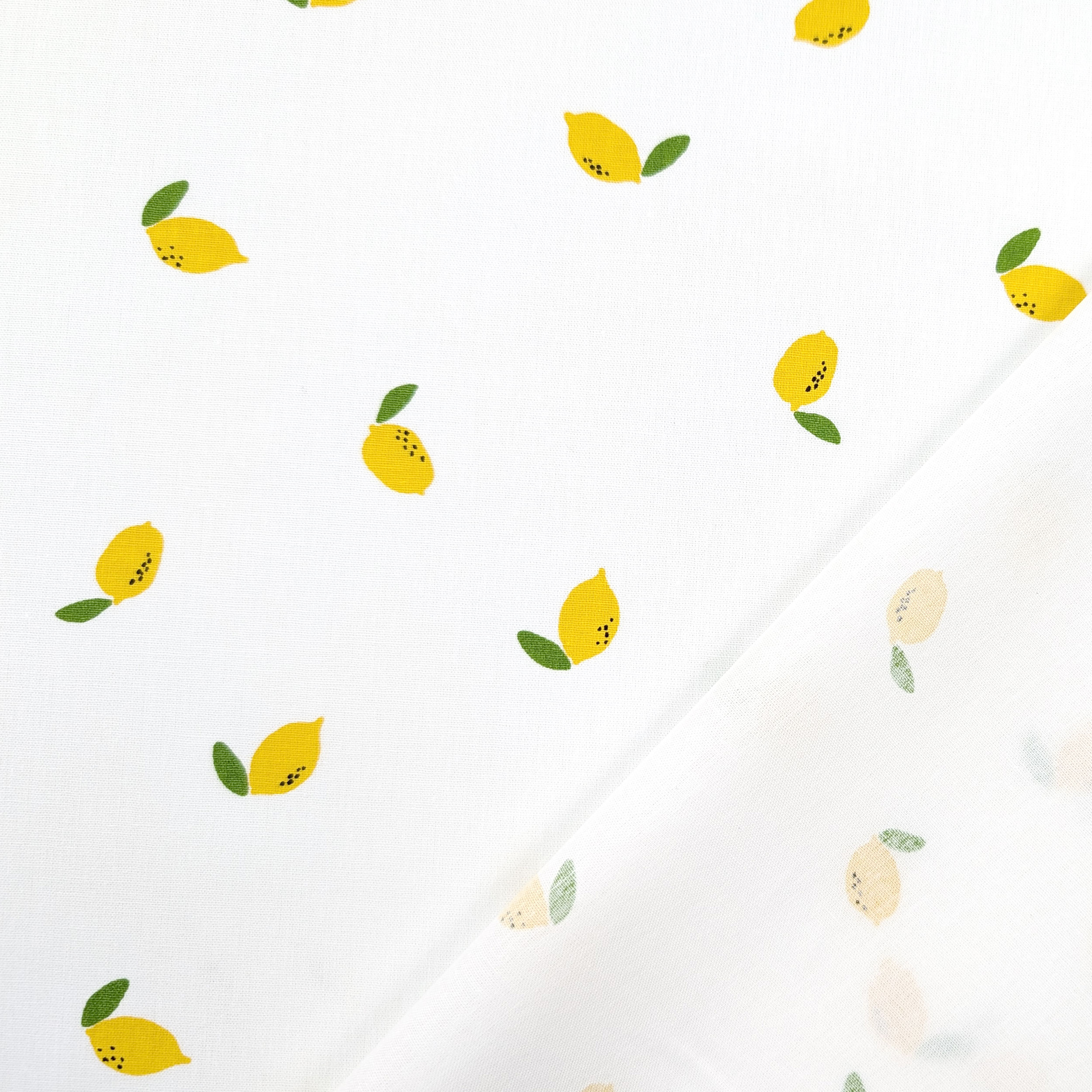 Cotton Poplin Lemons Image