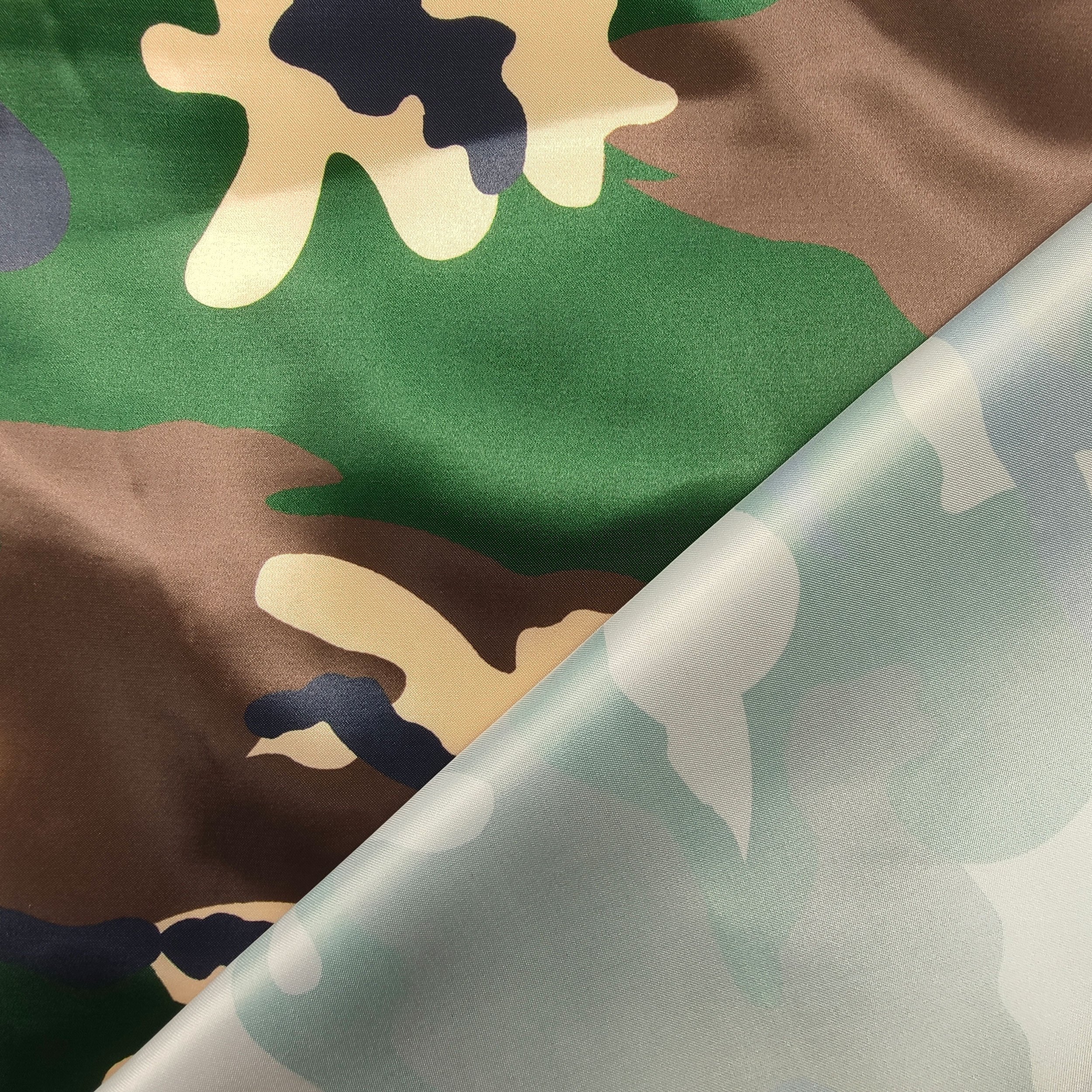 Army Camouflage Satin