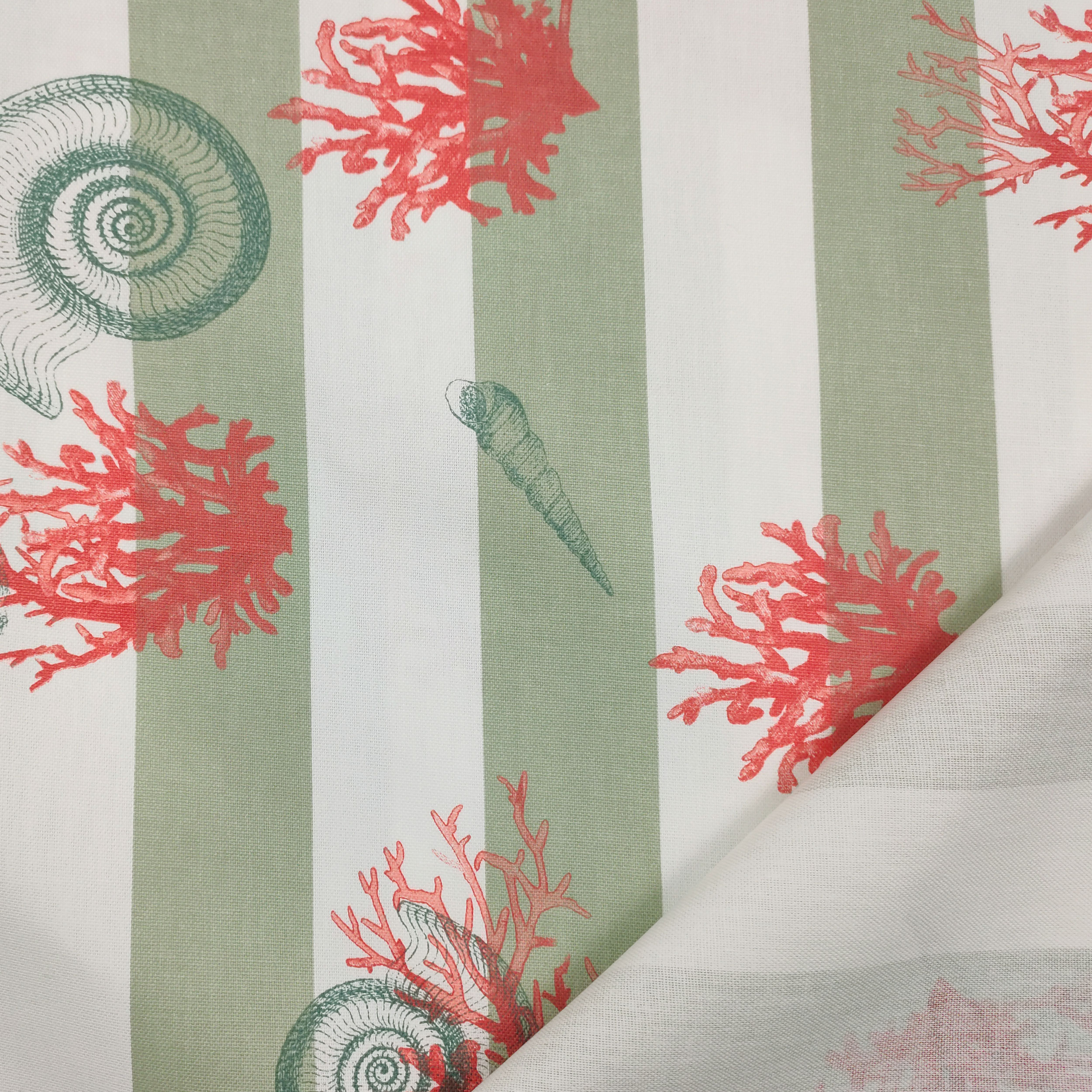 Furnishing Coastal Shells Cotton Panama 
