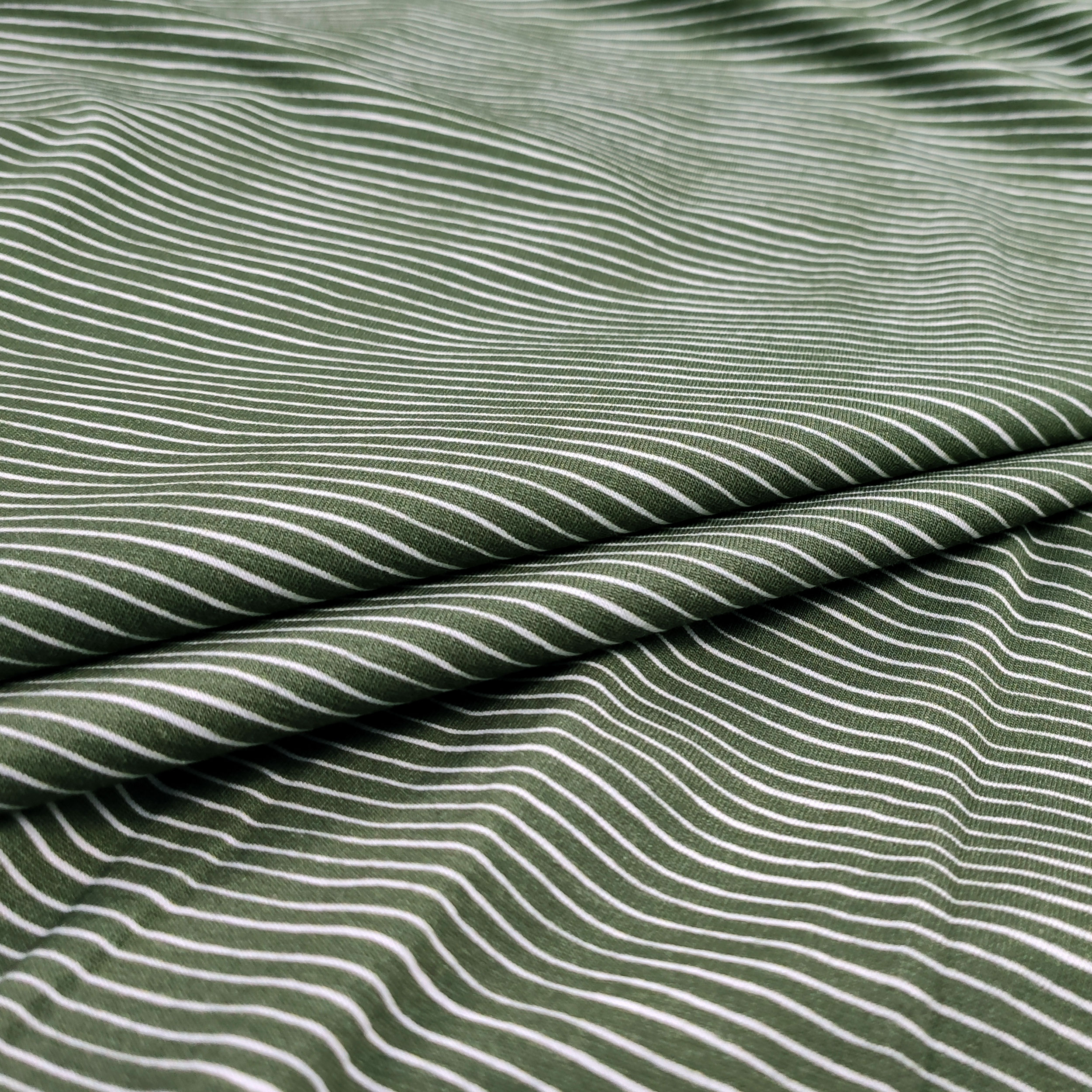 Jersey Cotton Fantasy Stripes Military Background