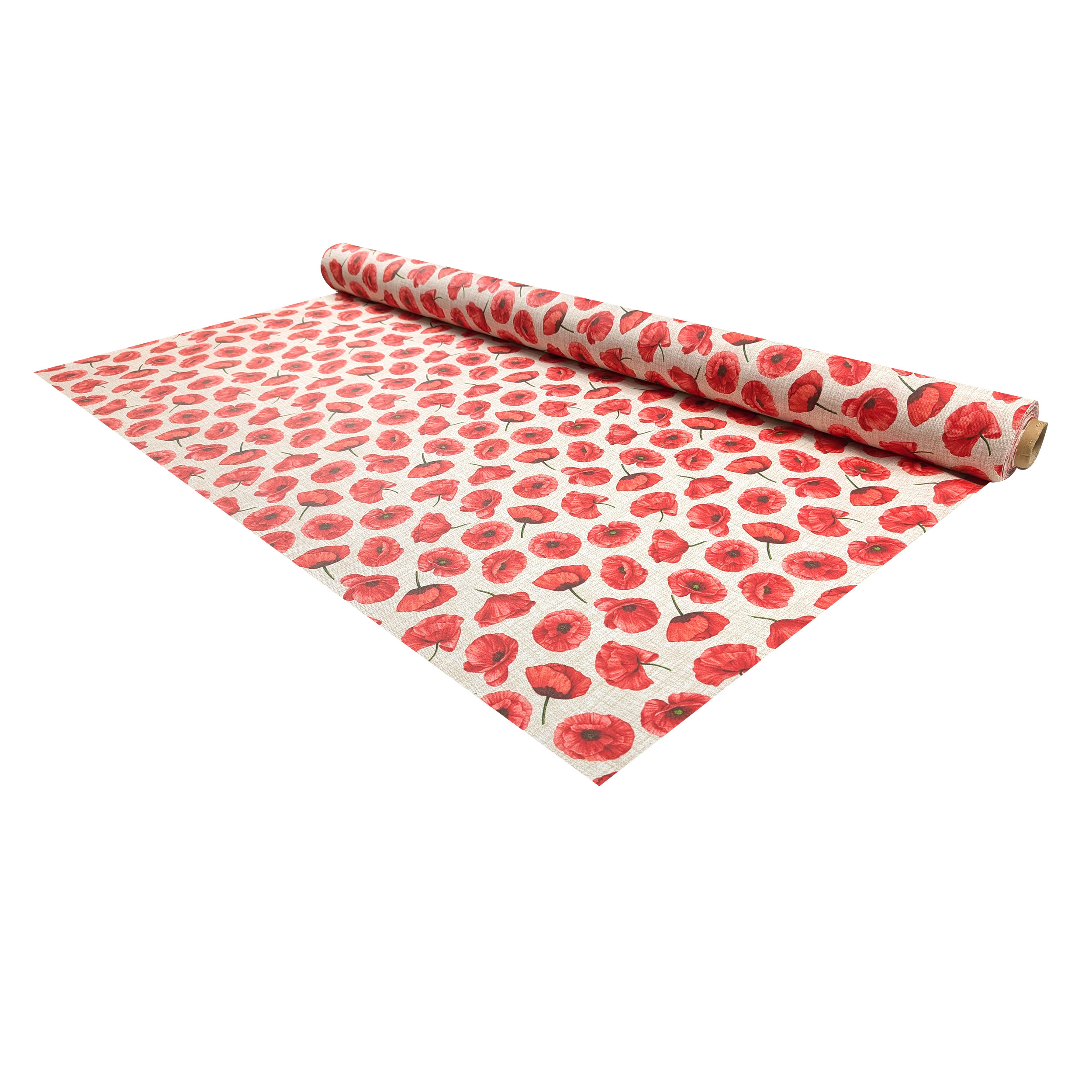 Fabric for Resin Tablecloth Modern Poppies Image