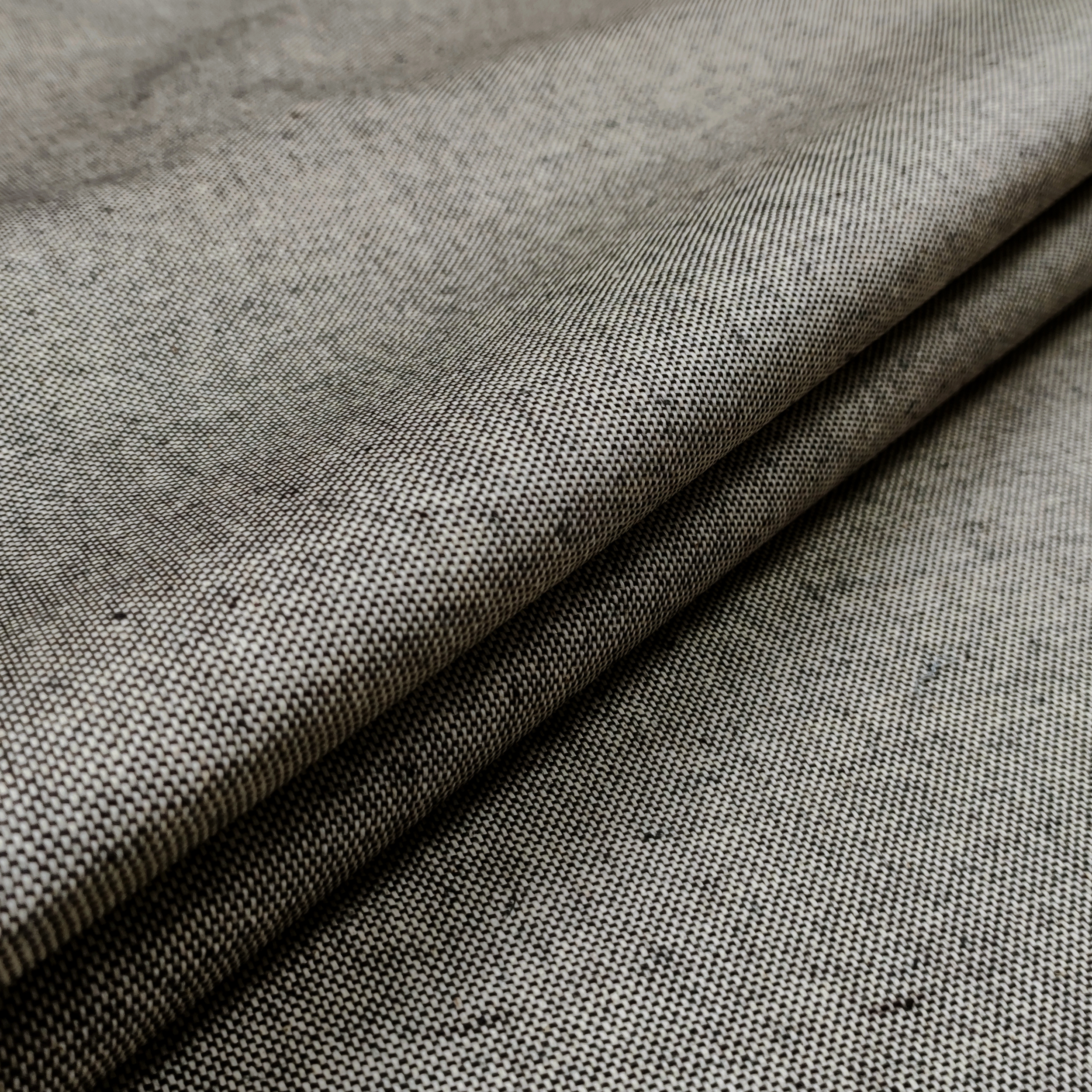 Grau und Schwarz Melange Resinated Tischtuch