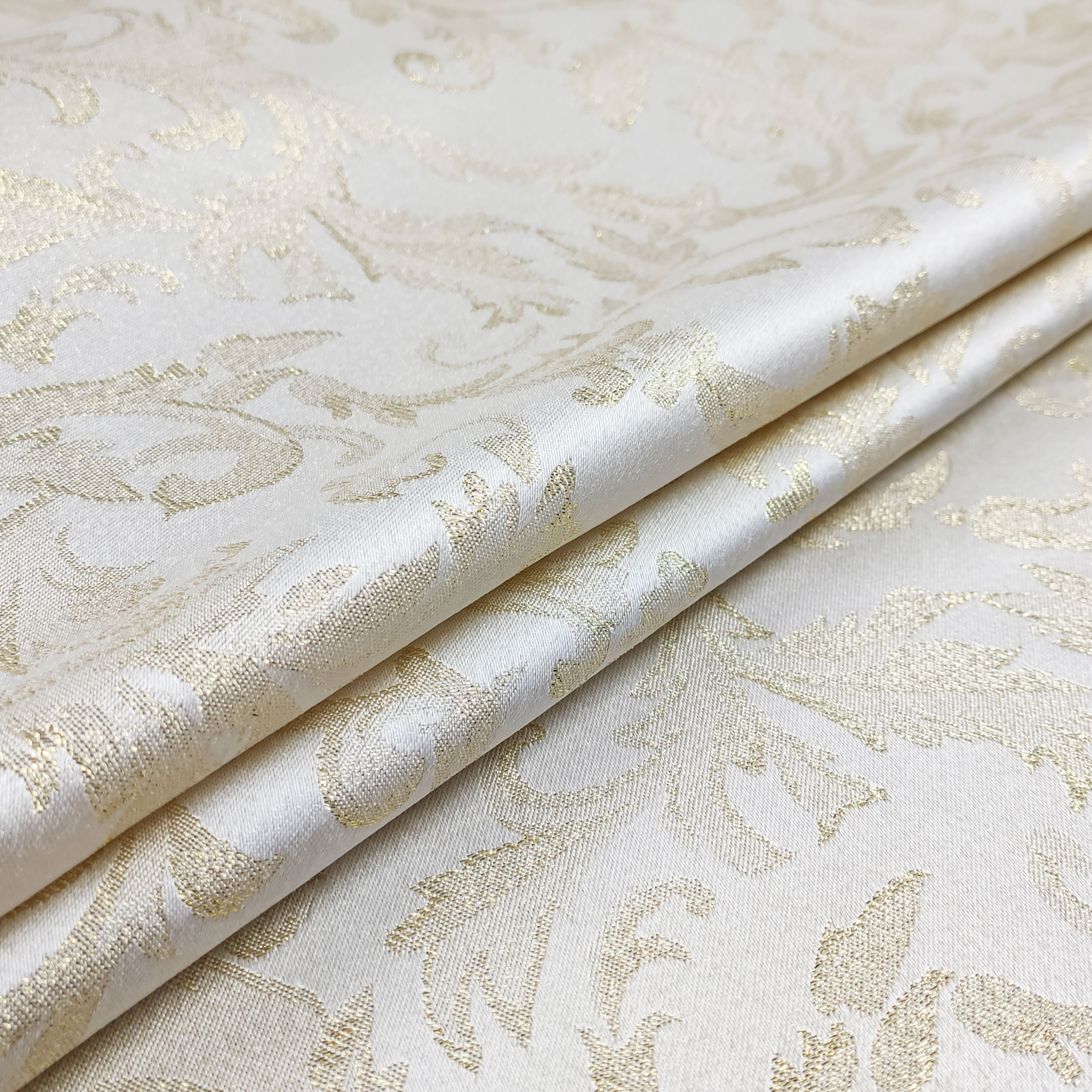 Gold Damask Fabric Image