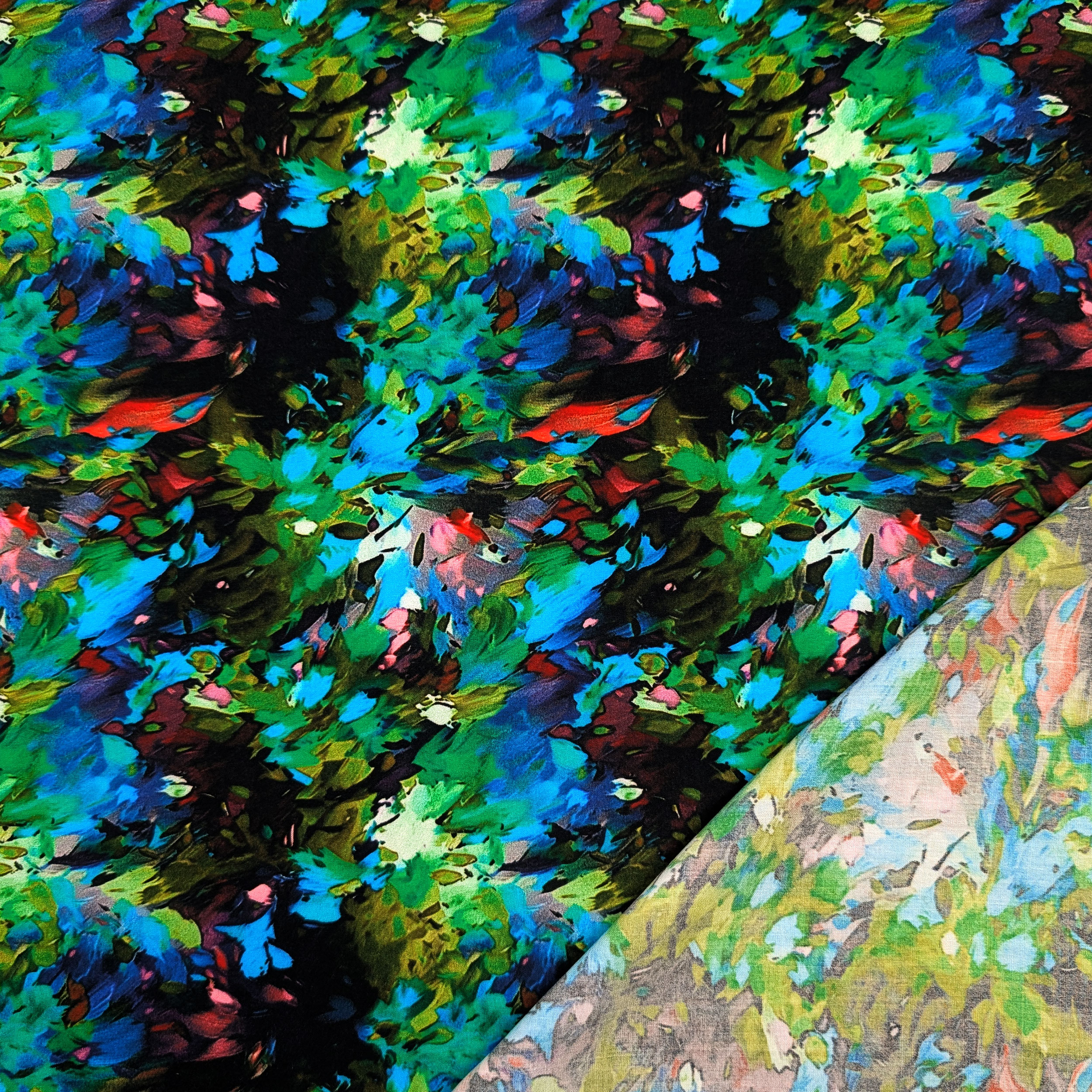 Viscose Abstract Coloured Fantasy Image