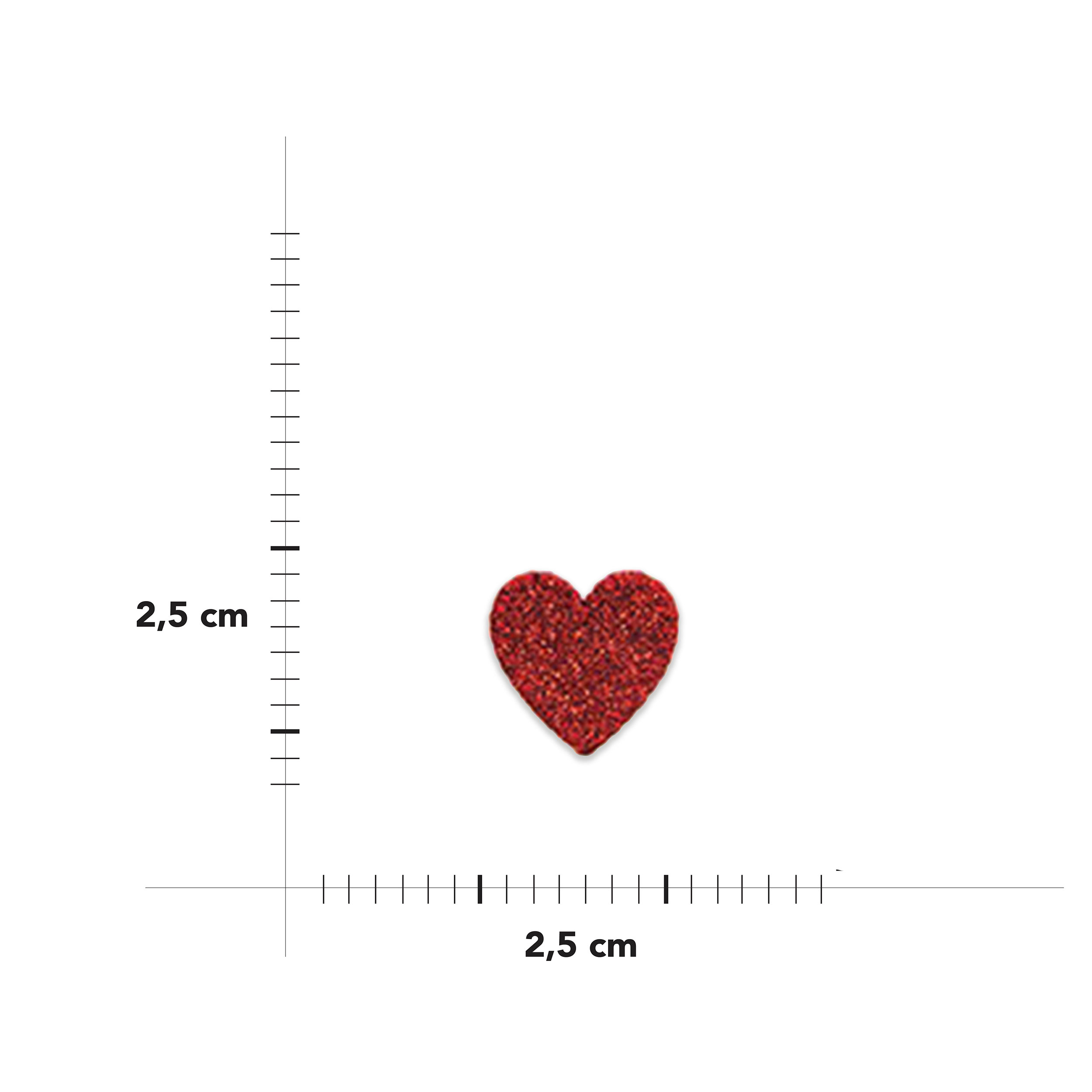 Thermoadhesive application Glitter Heart Image