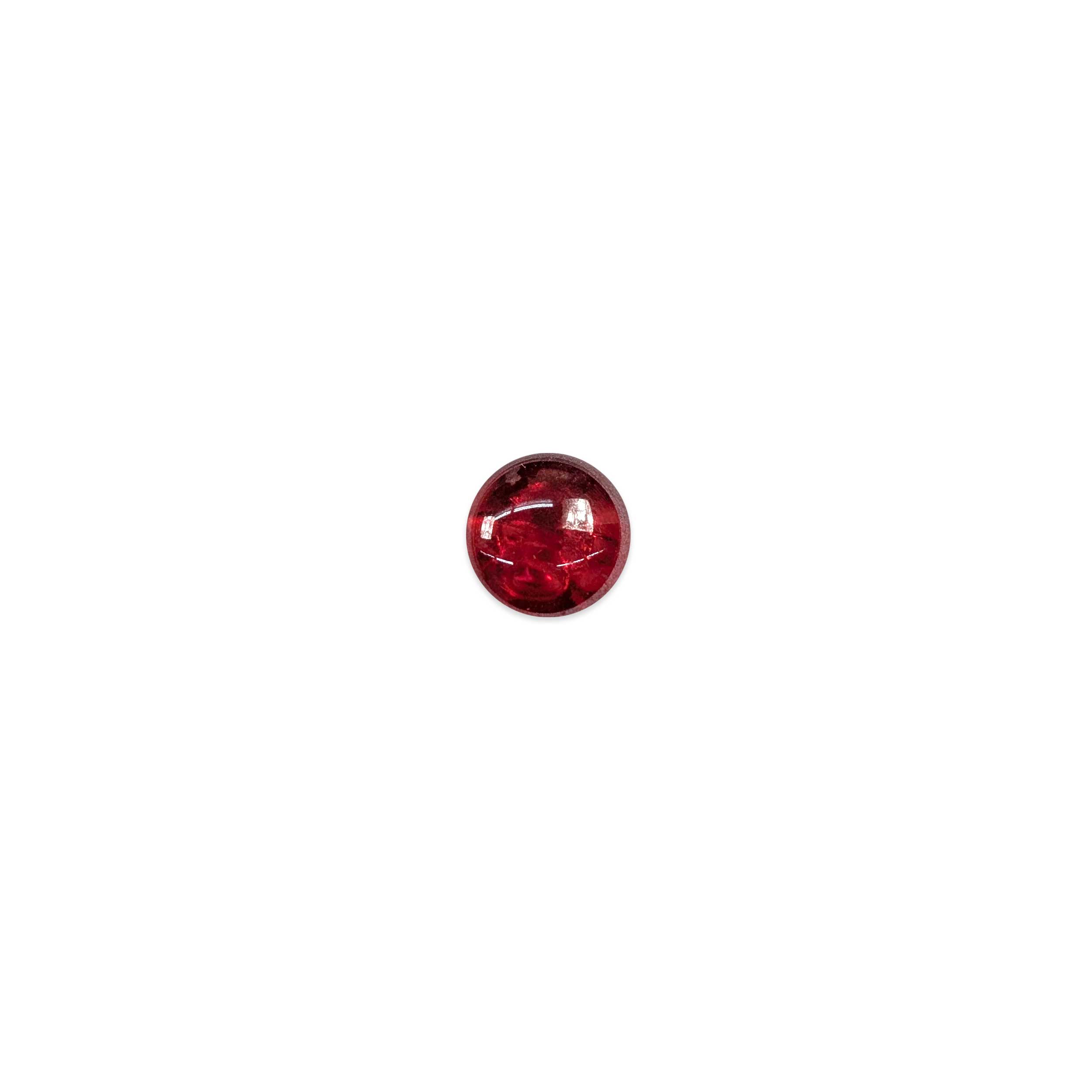 Transparent Red Glass Button Round Plate Lin 20 Image