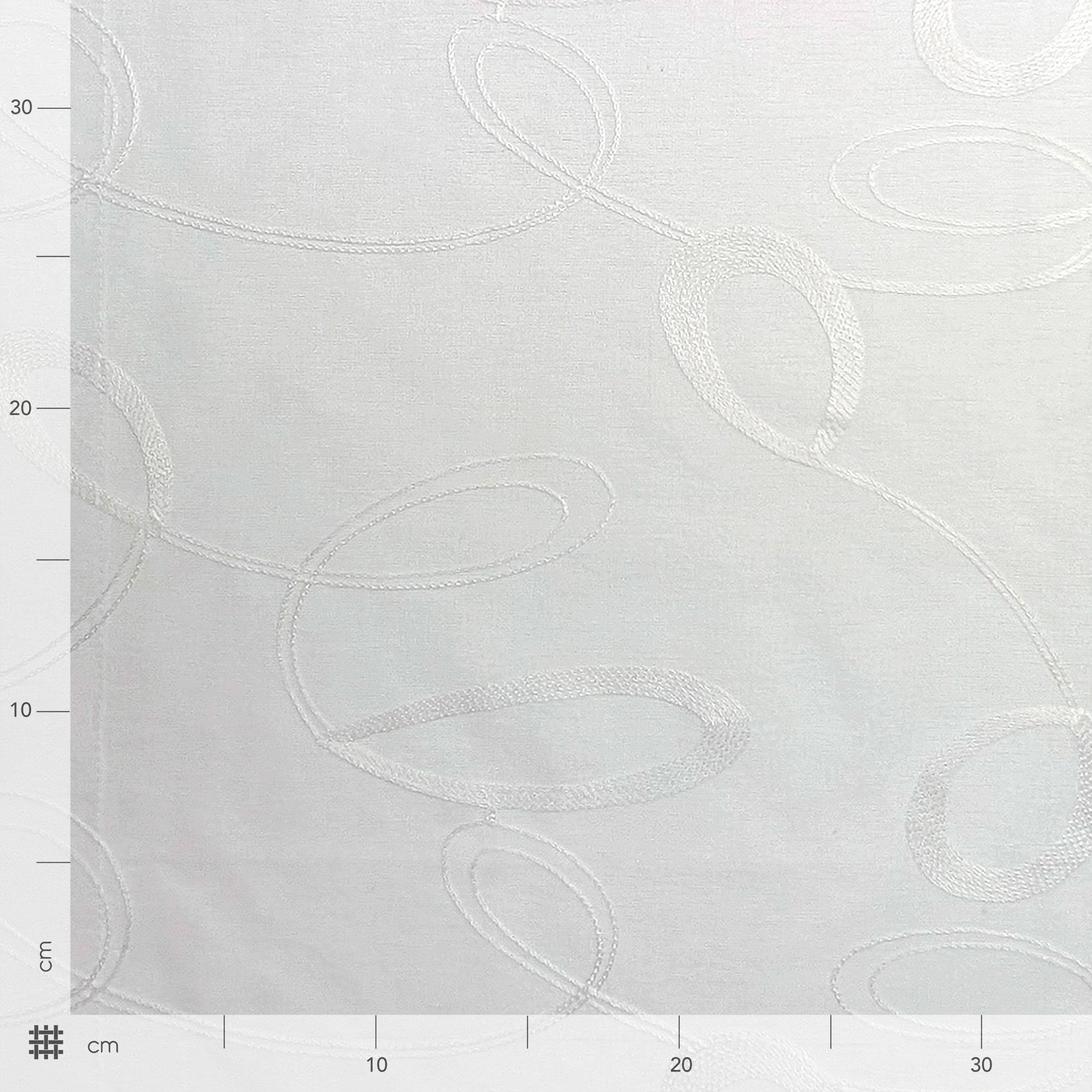 Fabric Curtain Ada White Image