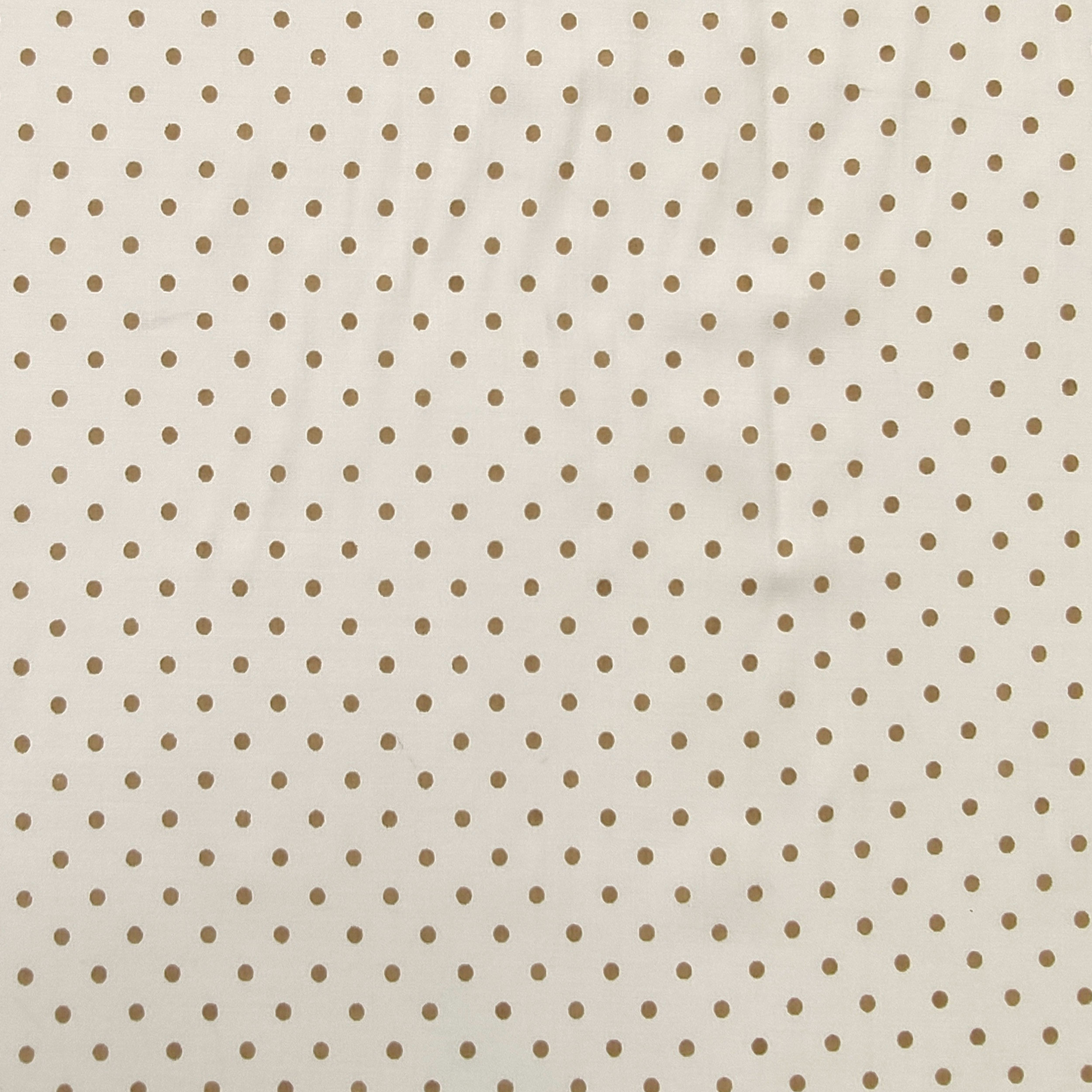 Baumwolle Fantasy Polka Dot Beige Hintergrund Weiß