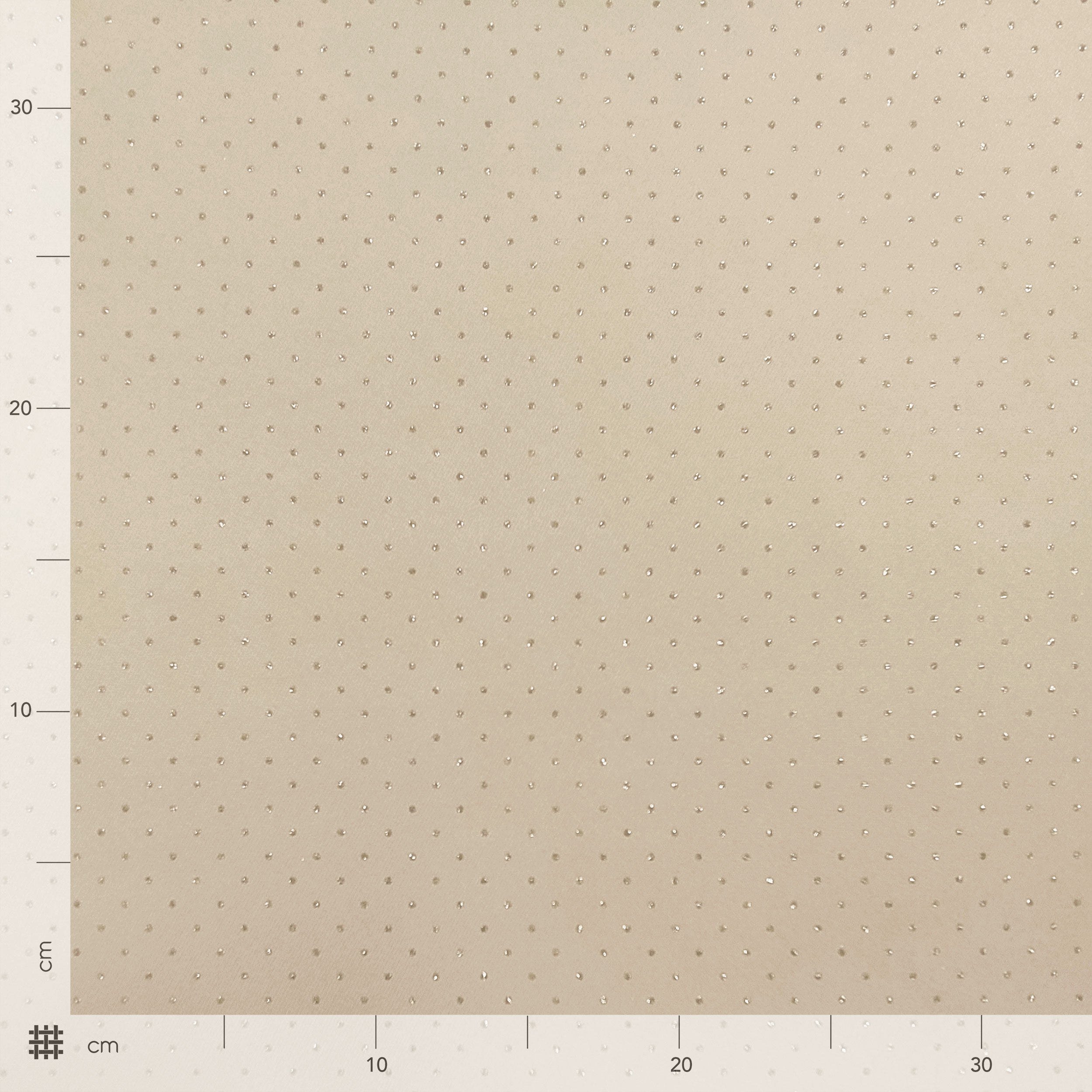 Tissu élastiqué Polka Dot Lurex Background Beige