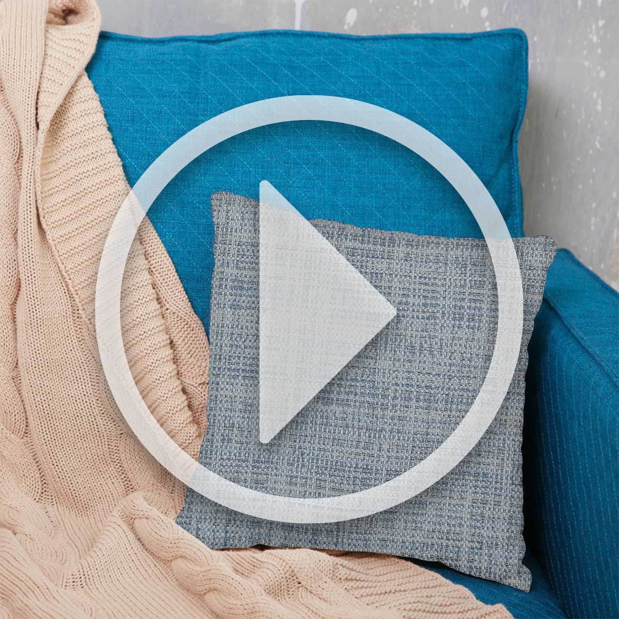 Jacquard Melange Fabric Light Blue Image