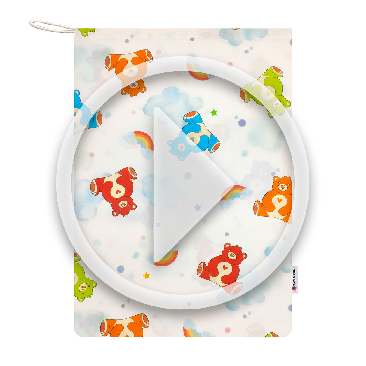 Sac à langer Teddy Bears Clouds and Rainbows Image