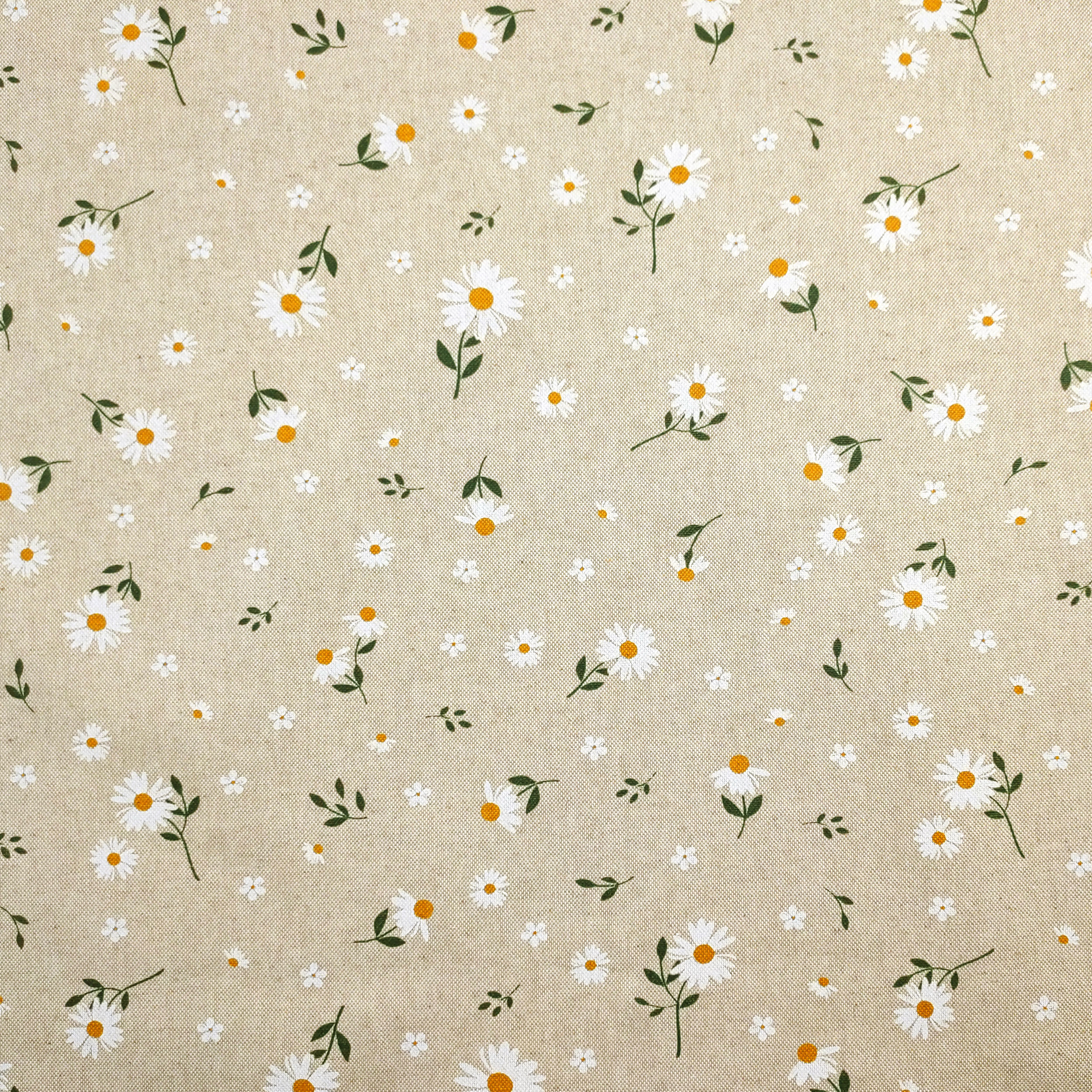 Fabric for Resin Tablecloth Small Daisies