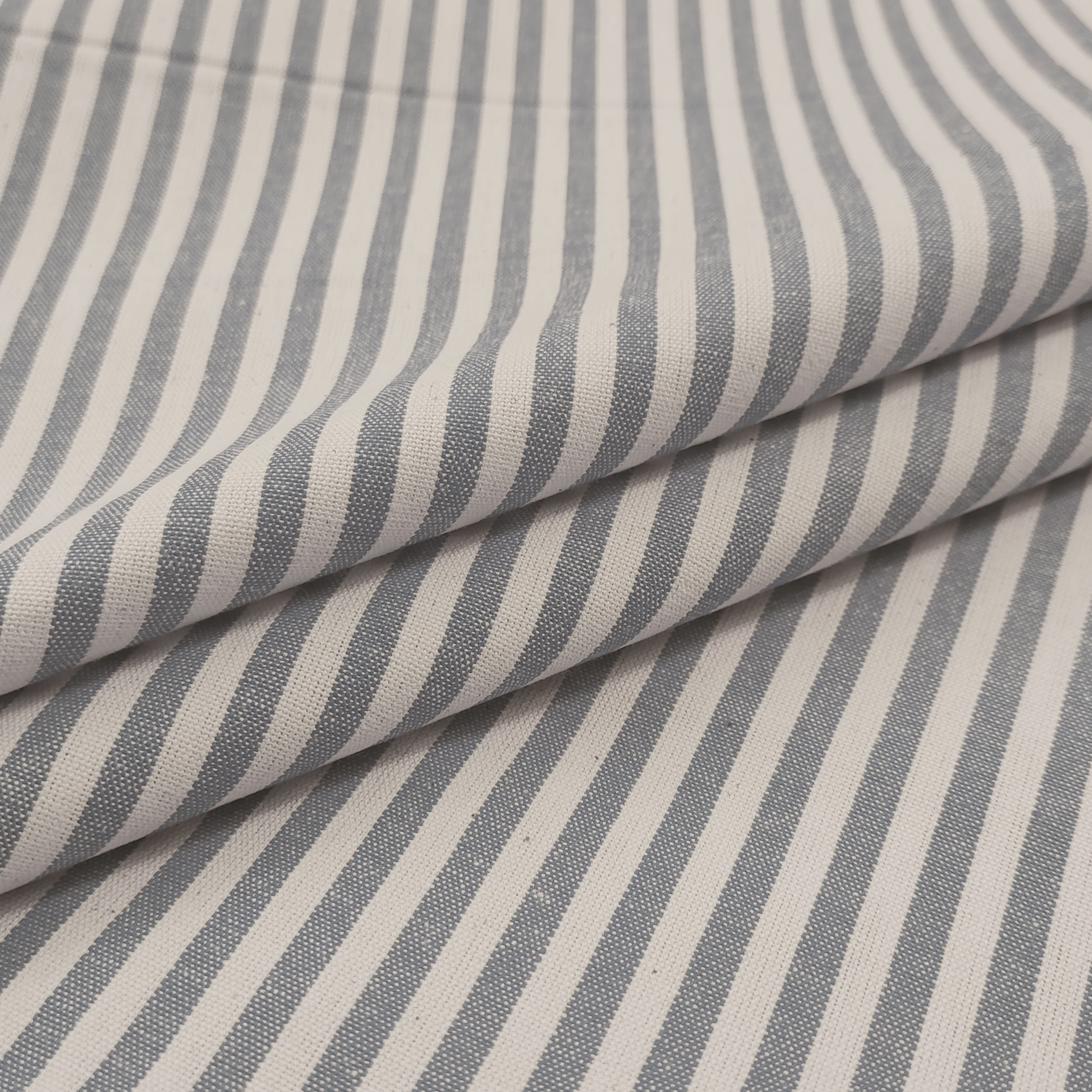 Pure Cotton Striped Tablecloth Fabric Image