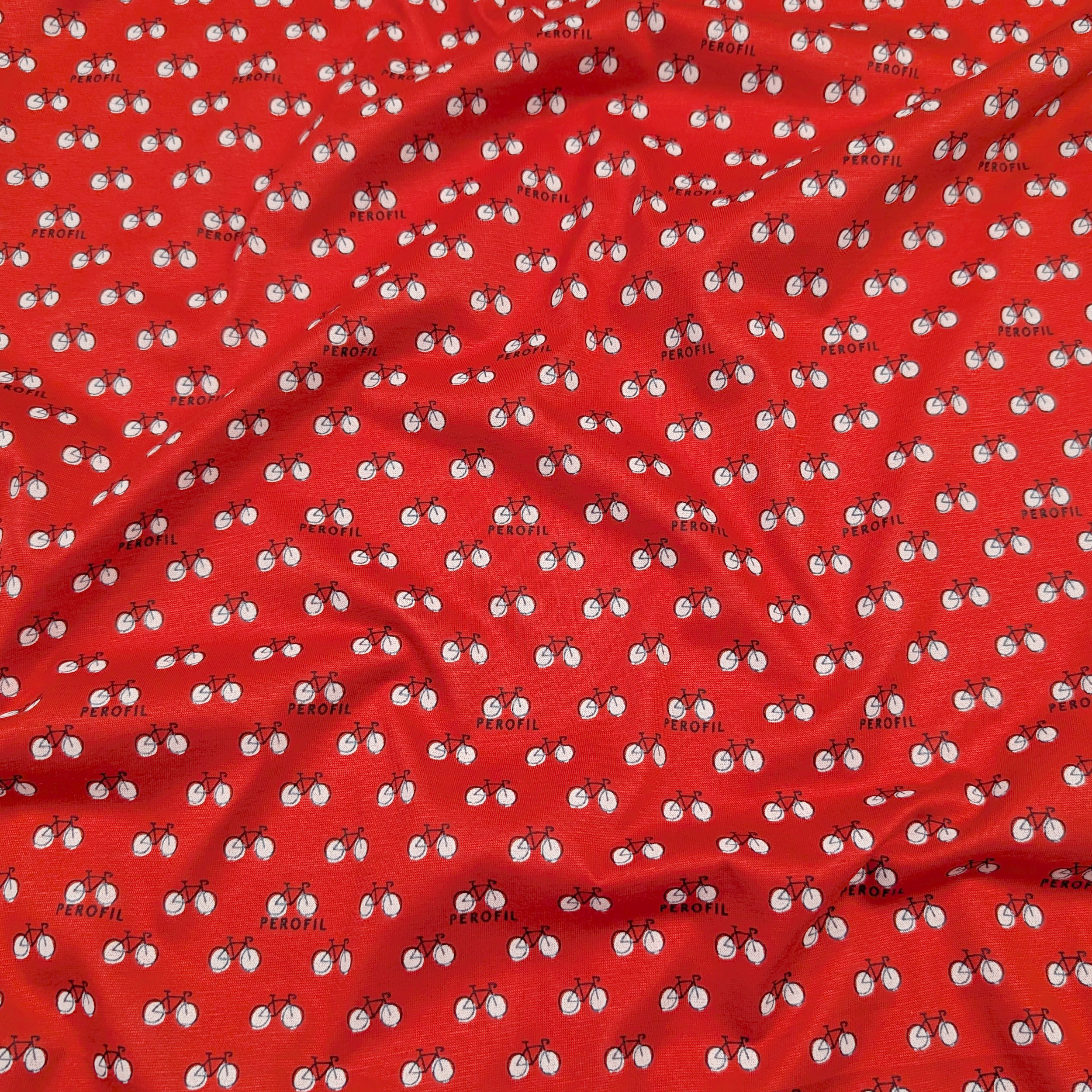 Cotton Bicycle Jersey Red Background Image