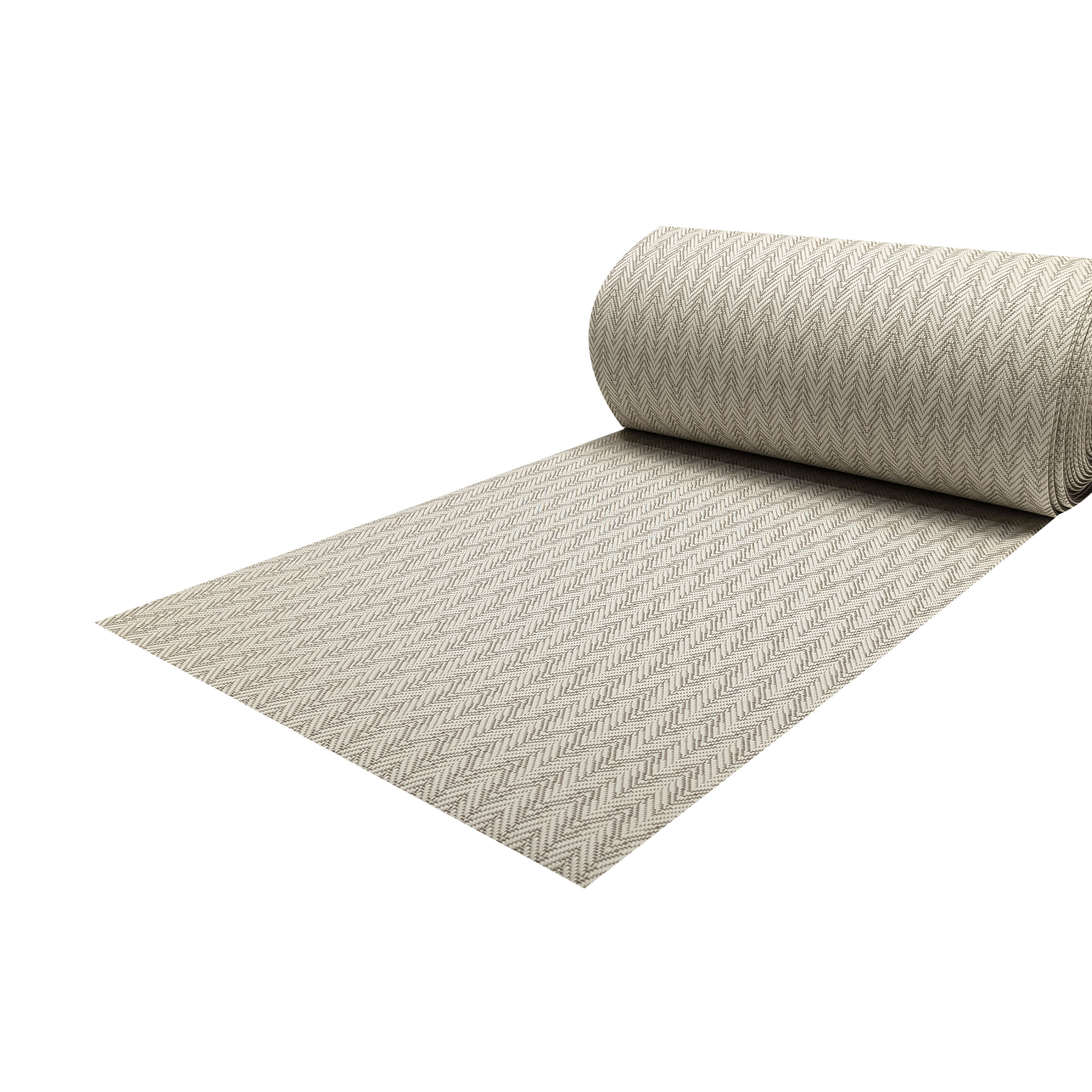 Zig Zag cream and grey kitchen towel Image