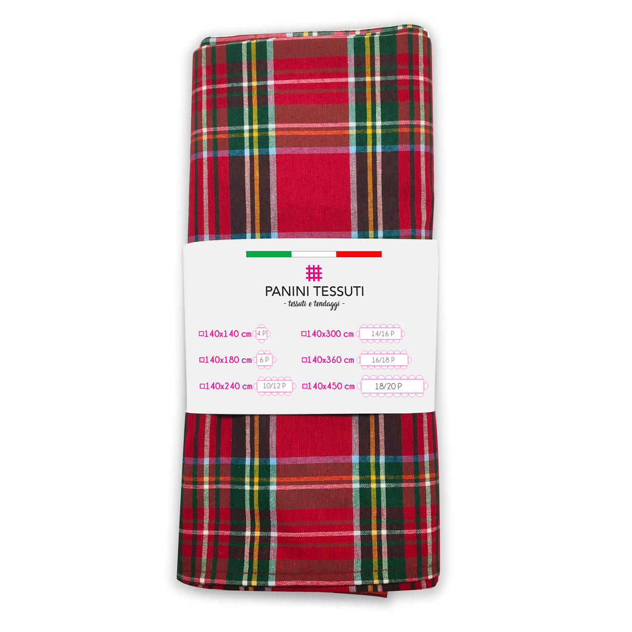 Nappe de table Panini Fabrics Mixed Cotton Plaid