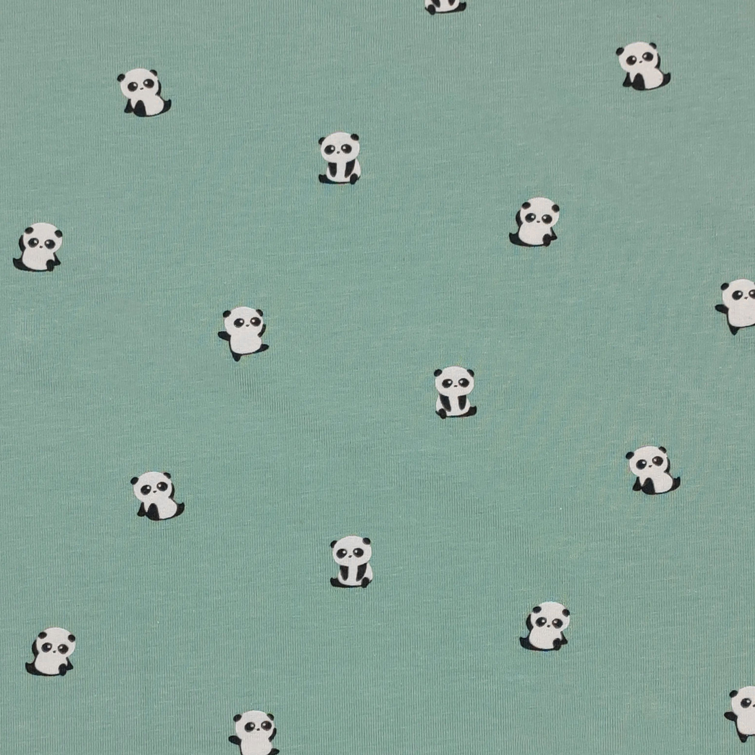 Baby Pandas Cotton Jersey Image
