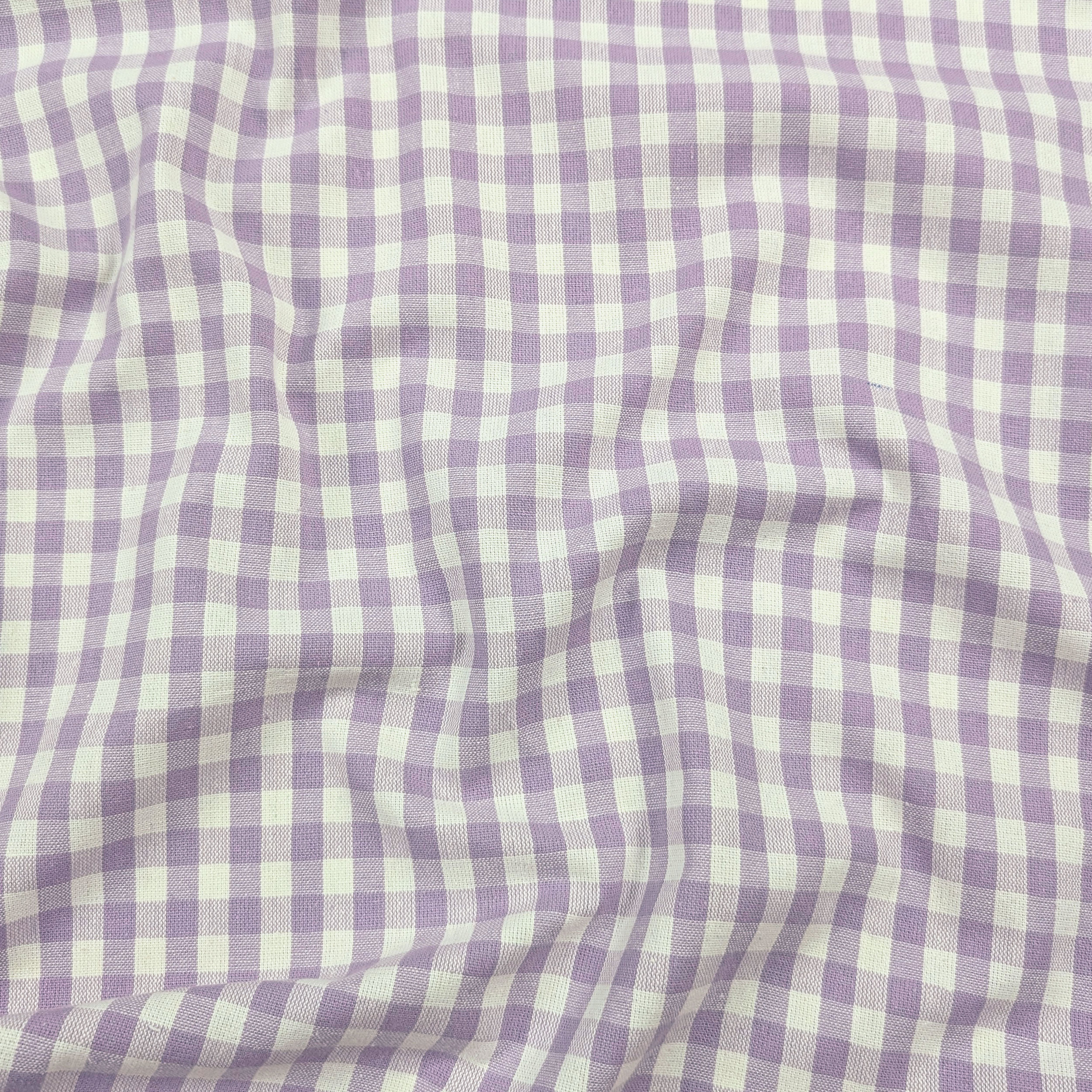 Washed Cotton Yarn Dyed Square Lilac Image