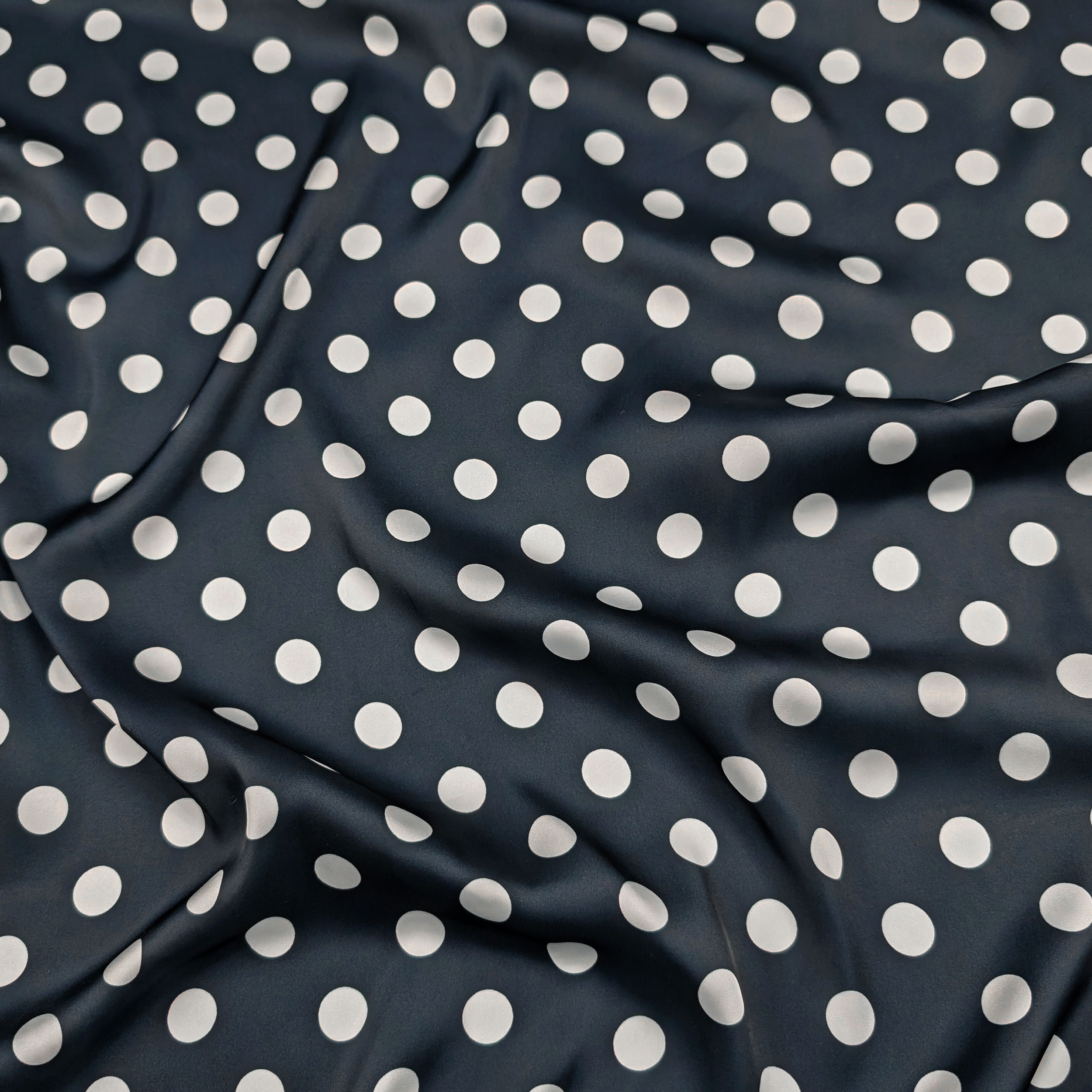 Blue Shave White Polka Dots Image