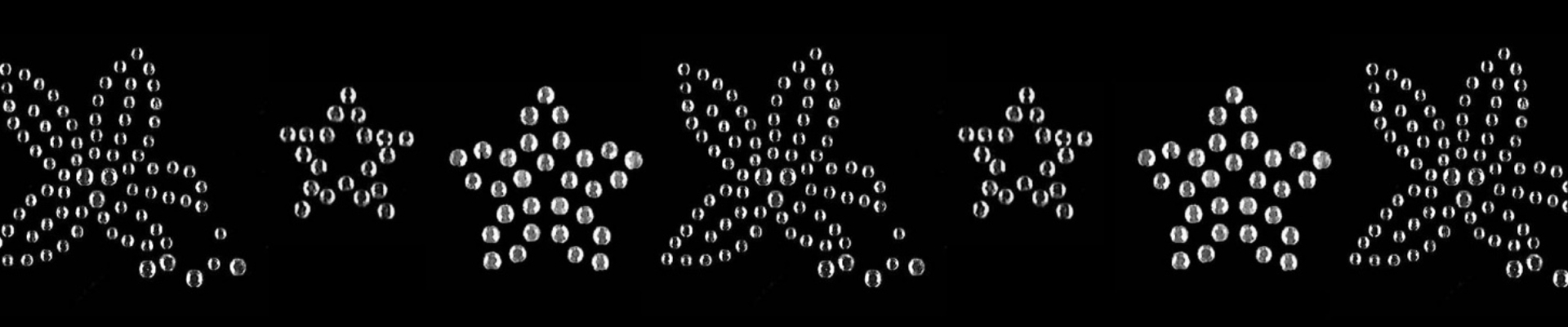 applicazioni termoadesive strass stelle panini tessuti
