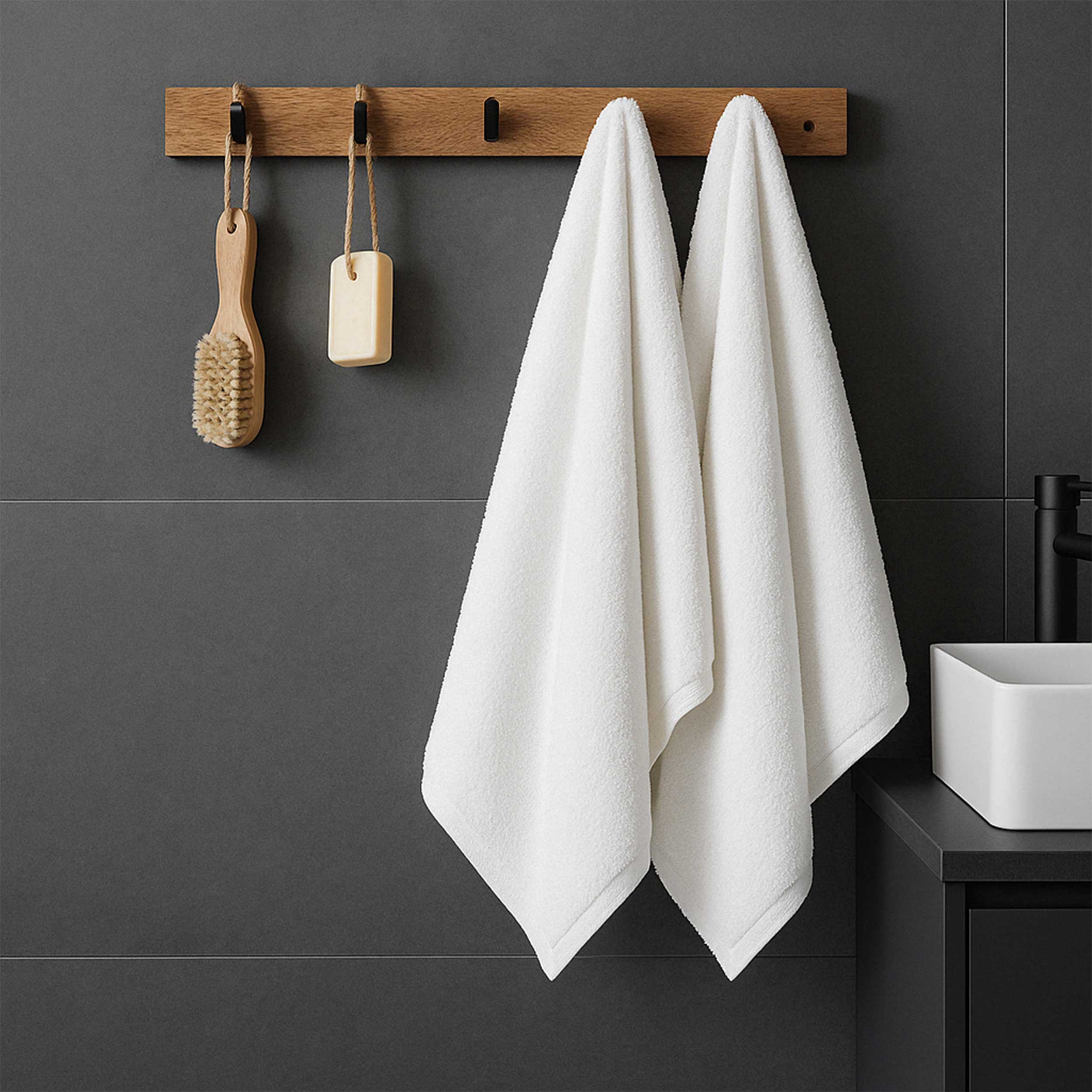 Guest Towel with Aida Cloth 1