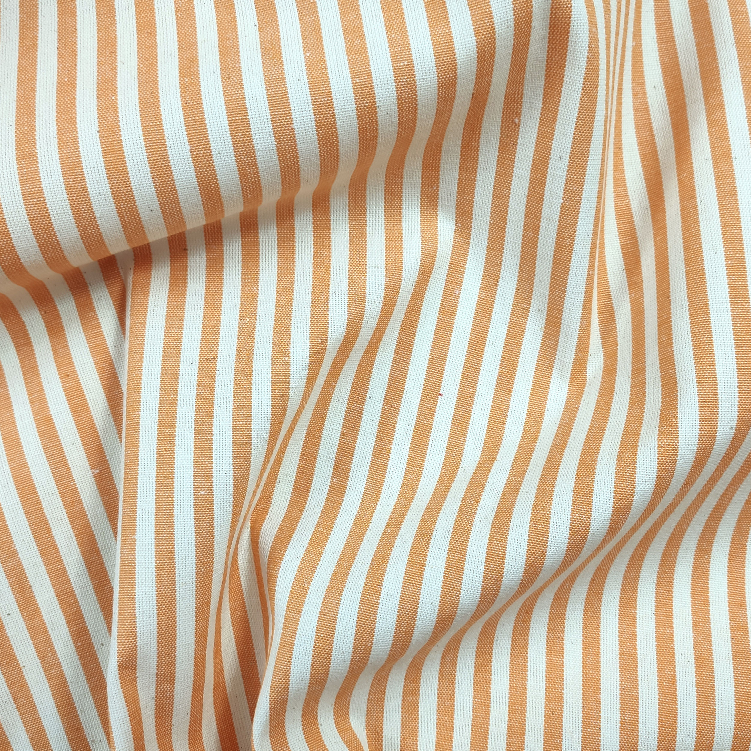 Pure Cotton Striped Tablecloth Fabric Image