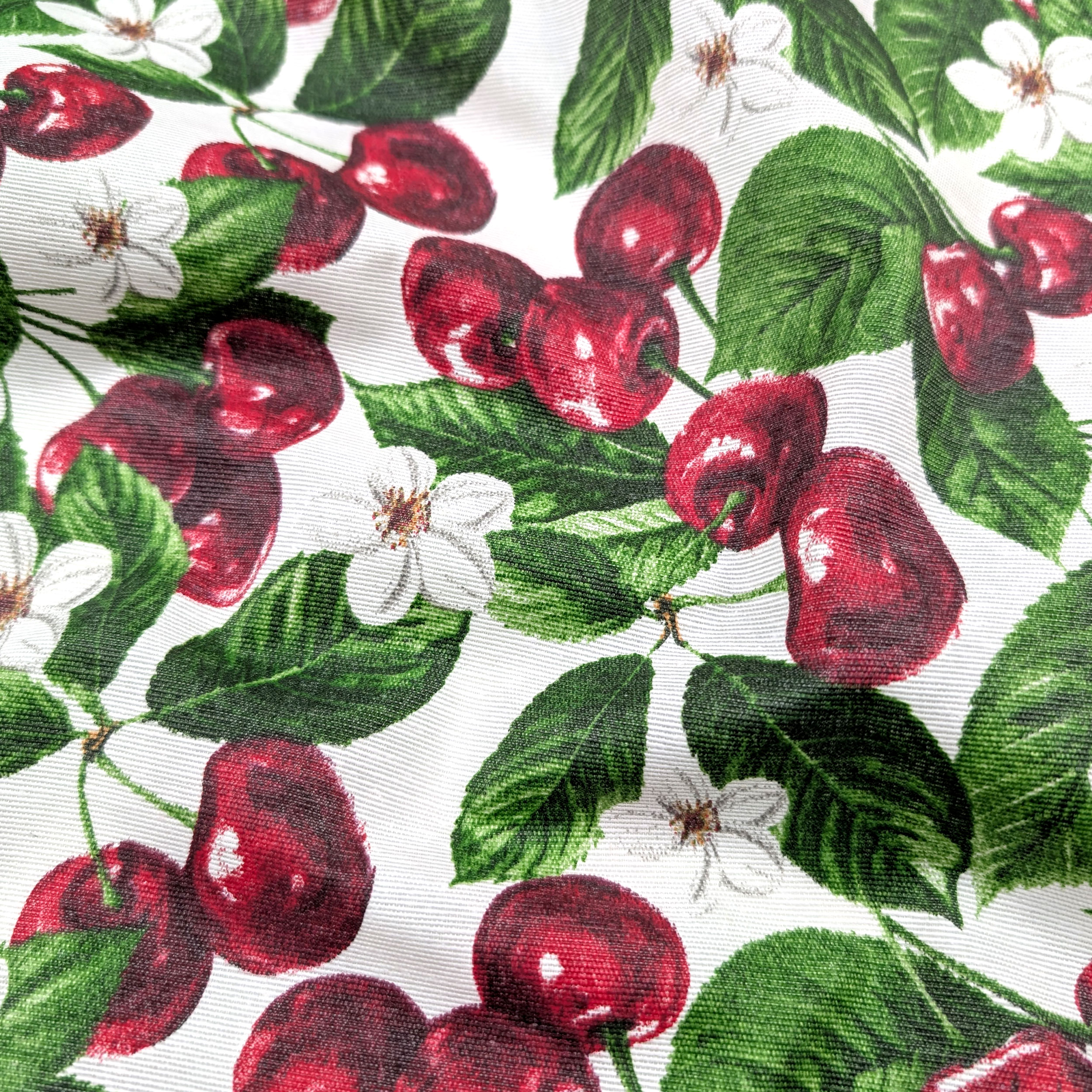 Fabric for Resin Tablecloth Cherries Image