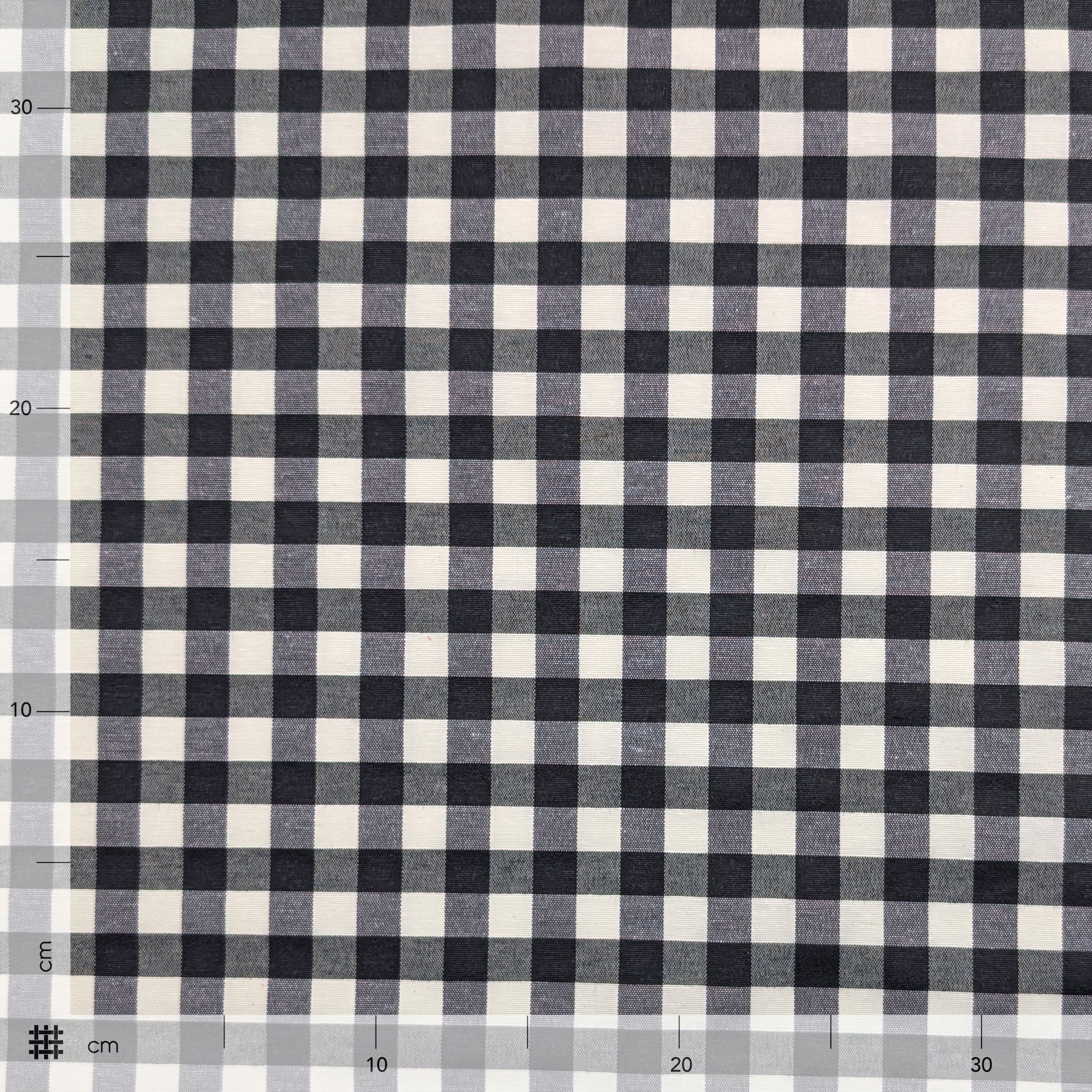 Fabric for Black Check Resin Tablecloth Image
