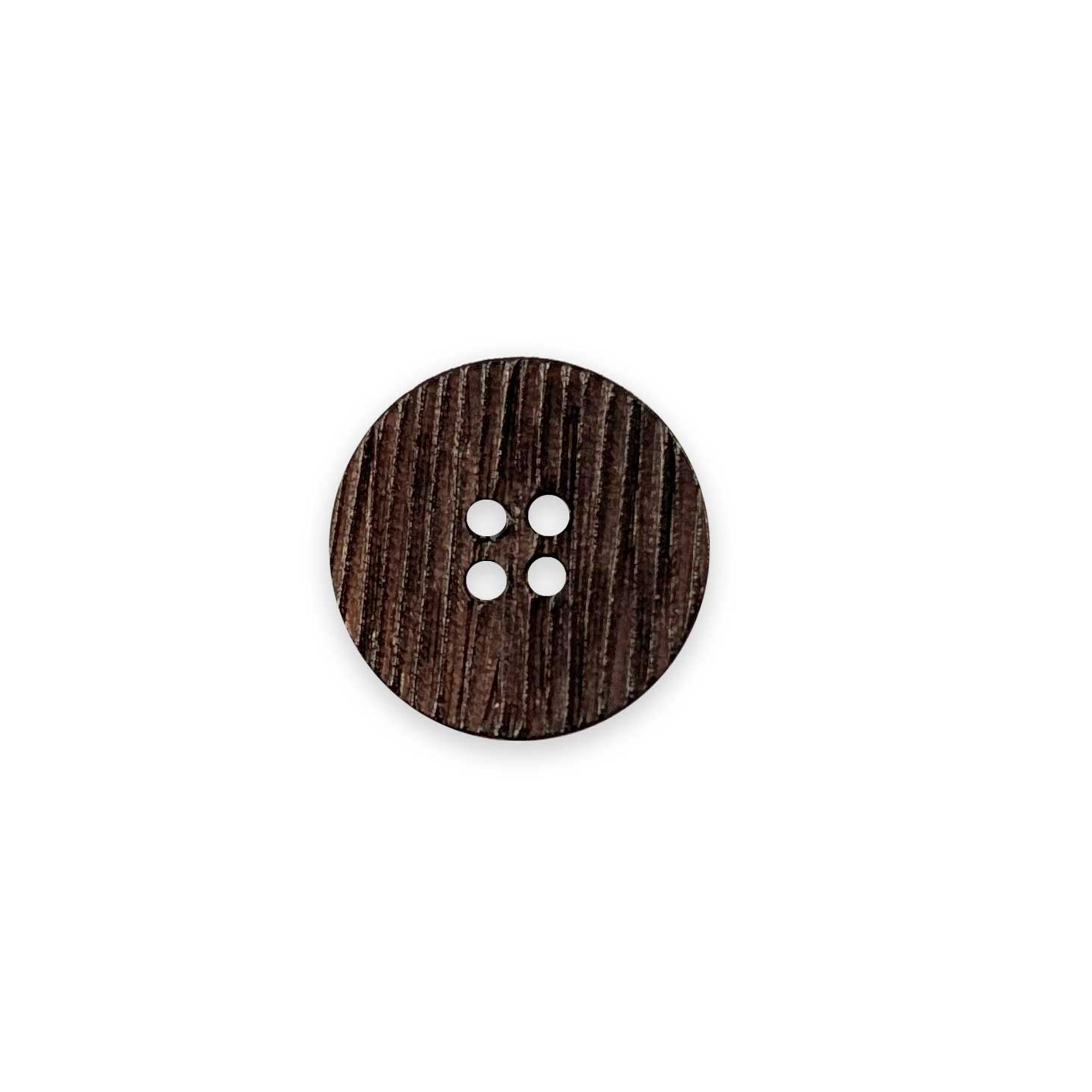 Wooden Striated Button 4 Holes Lin 34 Image