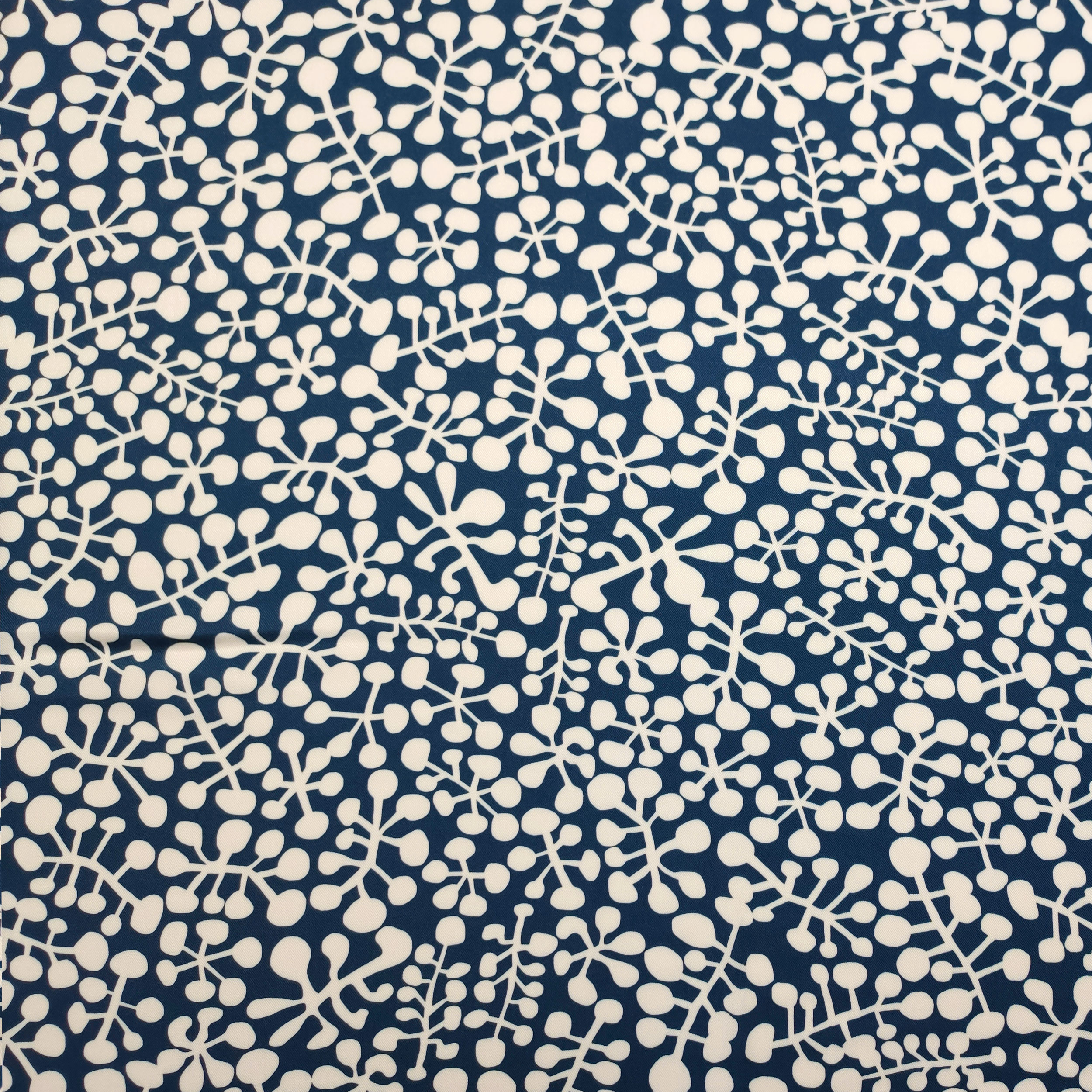 Viscose Abstract Motifs Blue Background